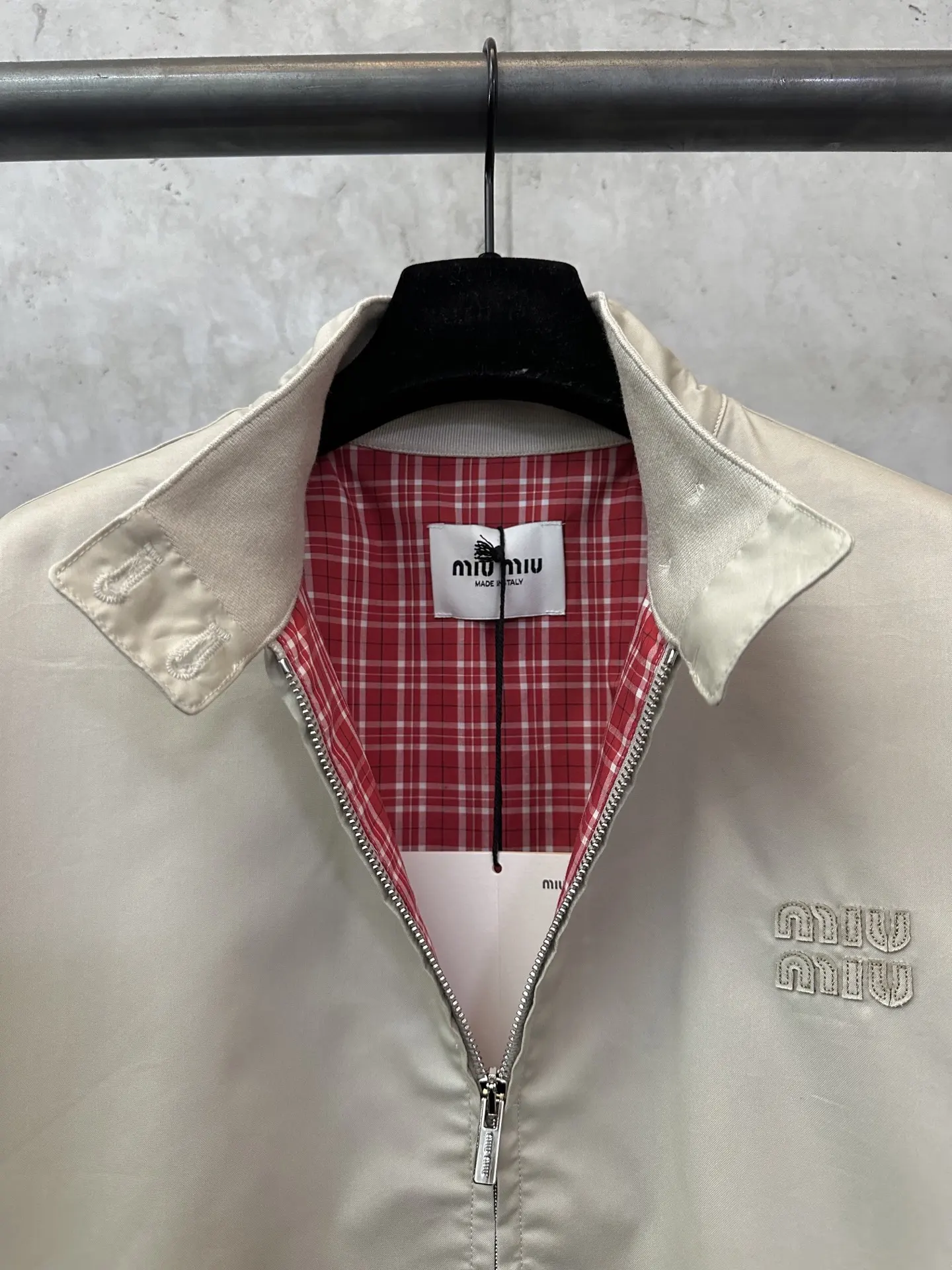 Embroidered Logo Harrington Jacket D36023111 — view 7