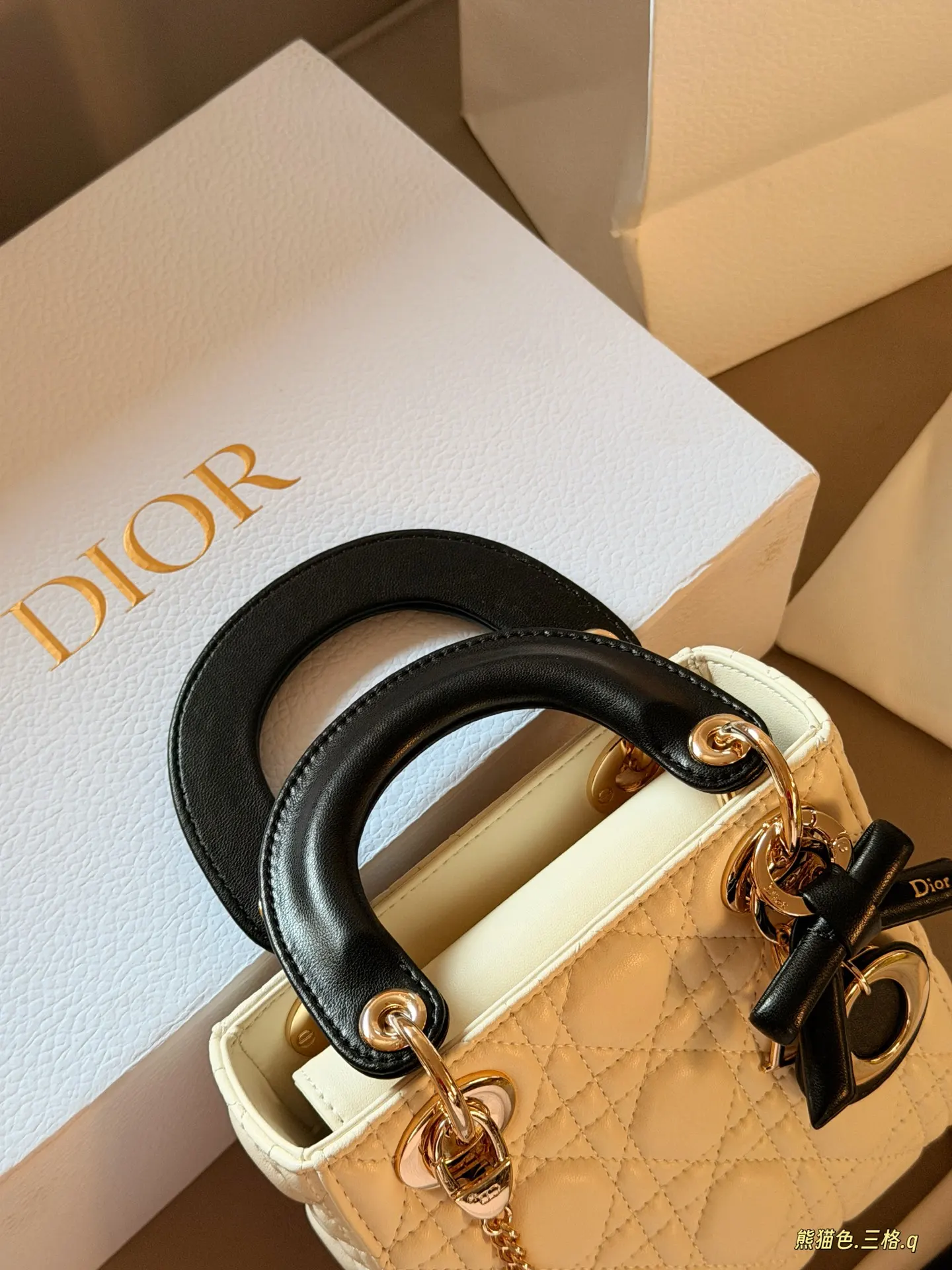 Lady Dior Quilted Lambskin Top-Handle Bag D36018411 — view 9
