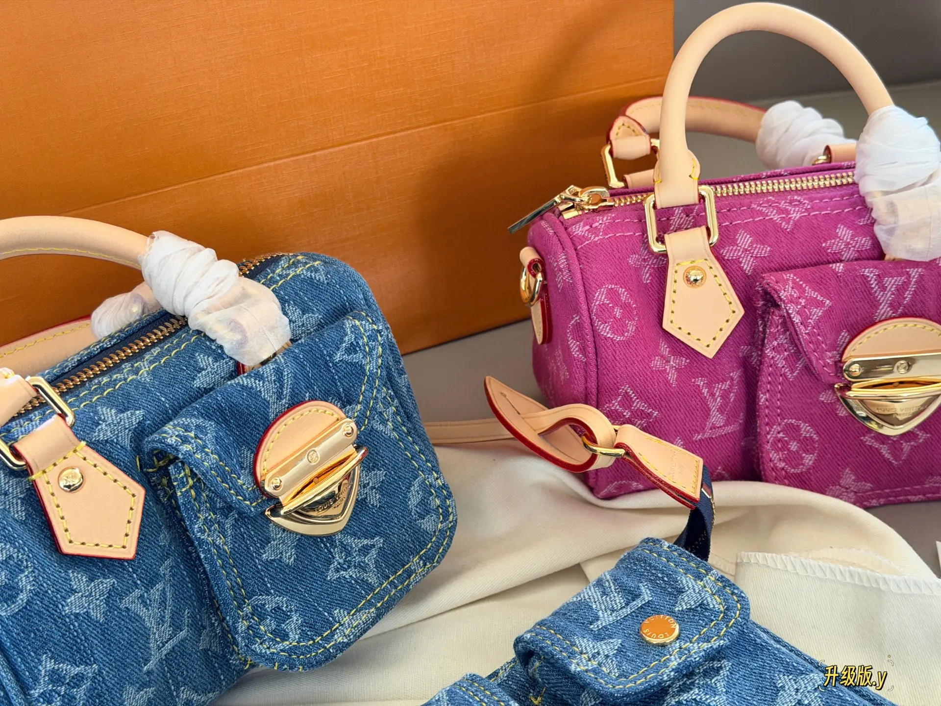 Nano Speedy Monogram Denim Bag D36018006 — view 3