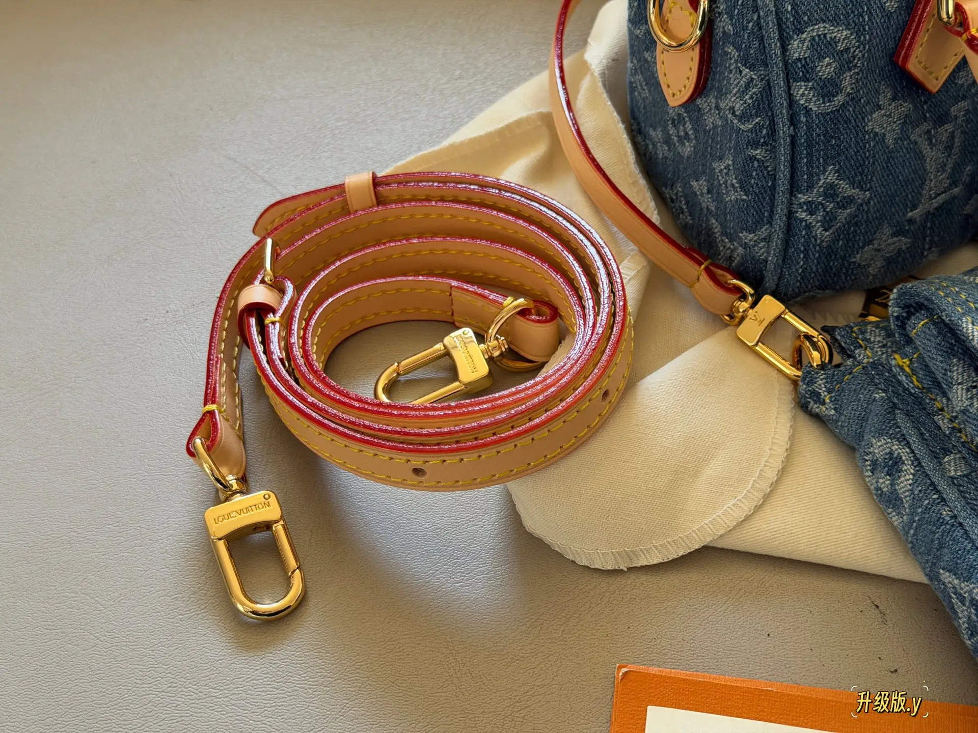 Nano Speedy Monogram Denim Bag D36018006 — view 8