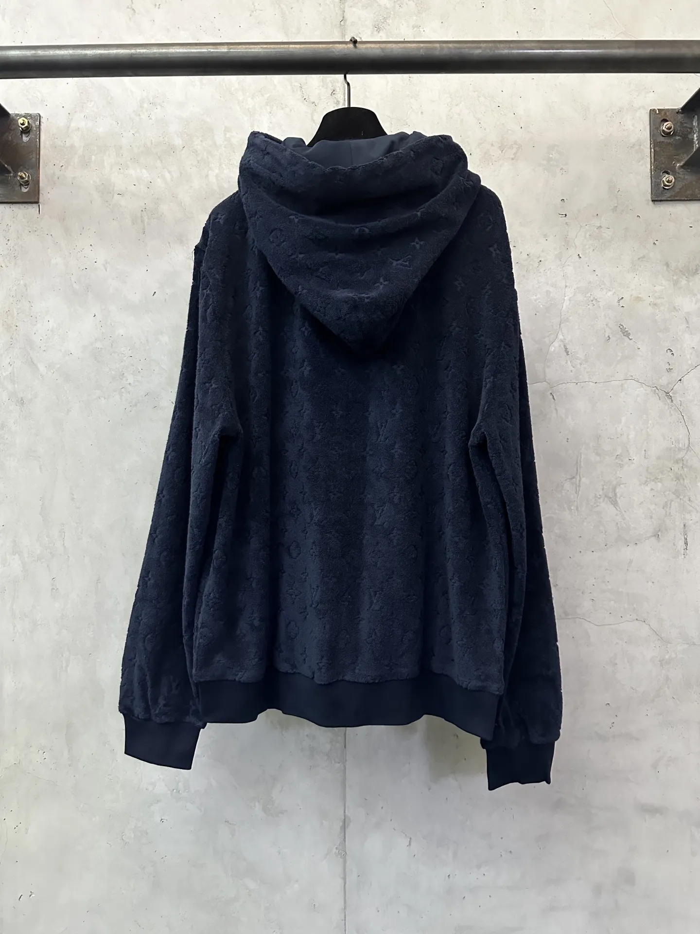 Monogram Jacquard Toweling Zip-Up Hoodie D37018898 — view 2