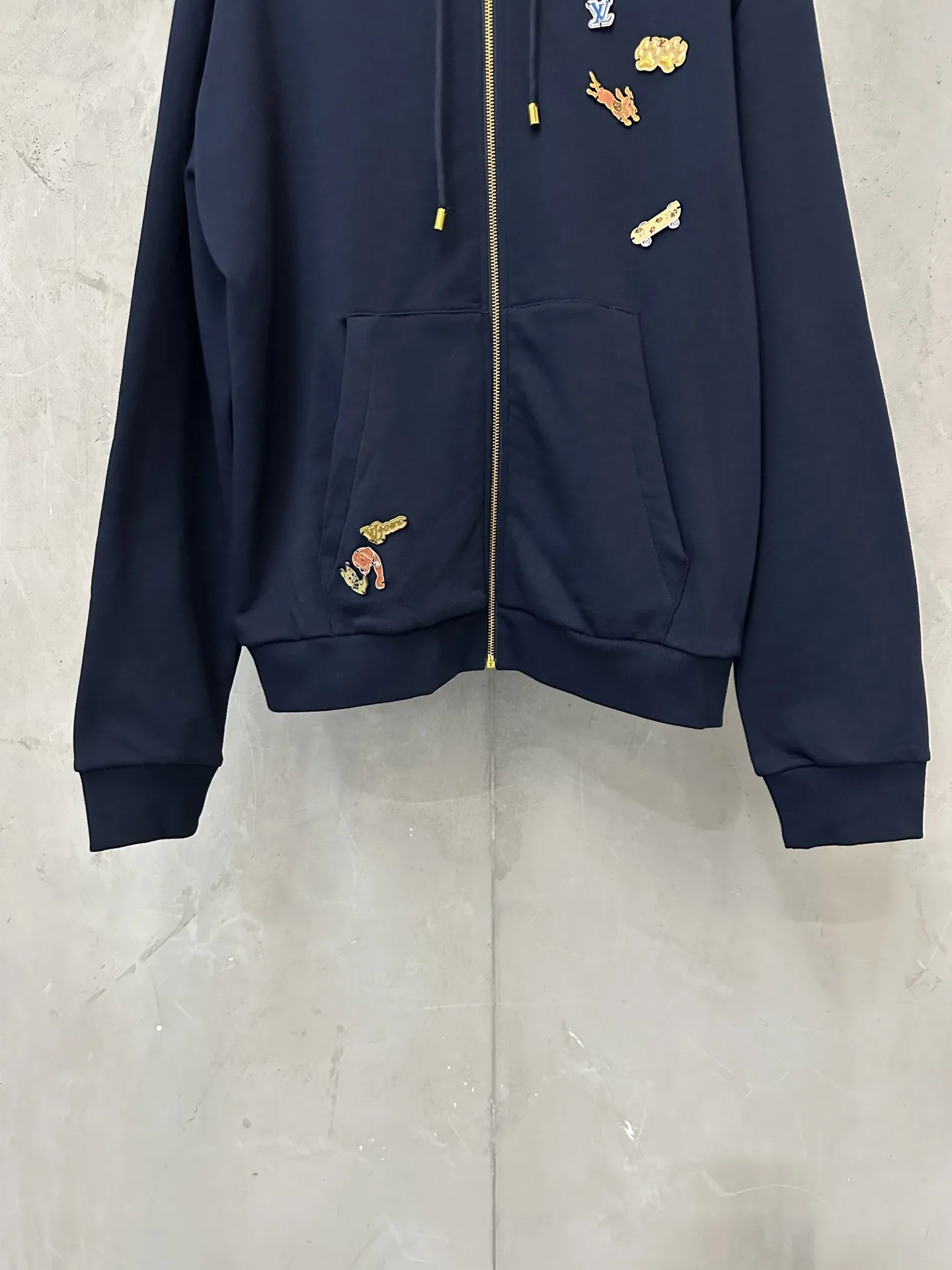 Logo Jacquard Zip-Up Hoodie D37023150 — view 4
