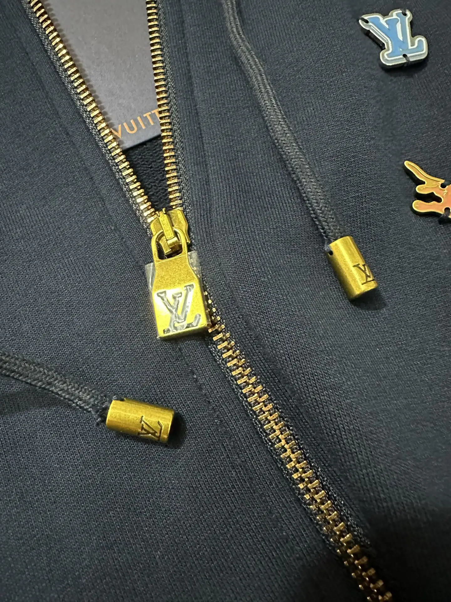 Logo Jacquard Zip-Up Hoodie D37023150 — view 7