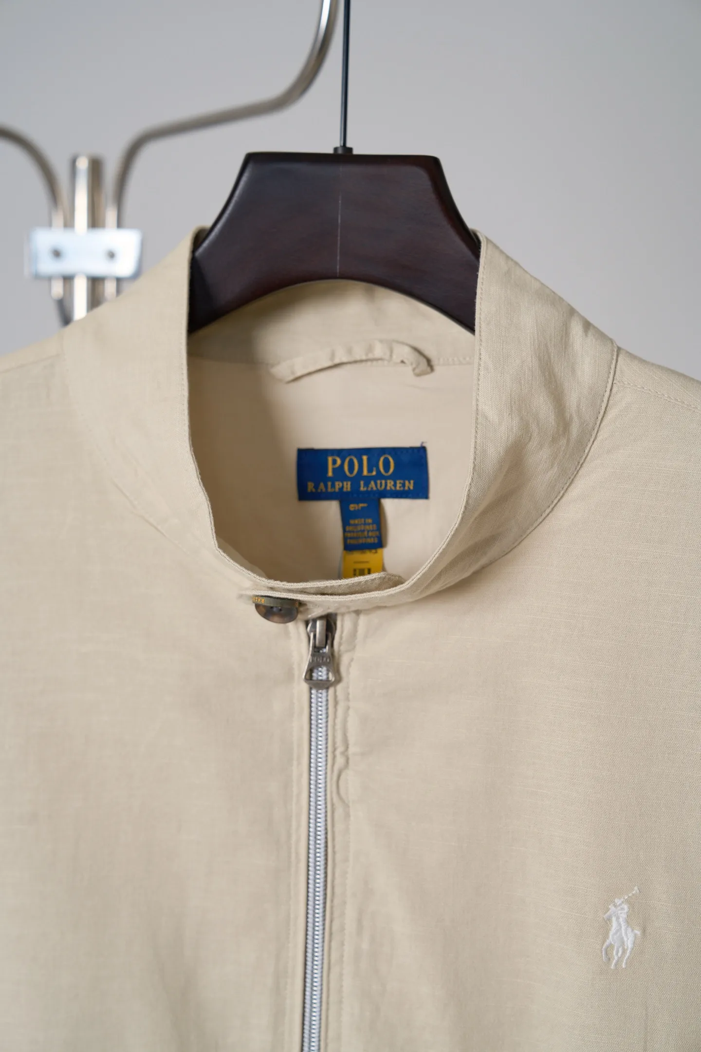 Polo Pony Embroidered Linen Harrington Jacket D37019119 — view 4