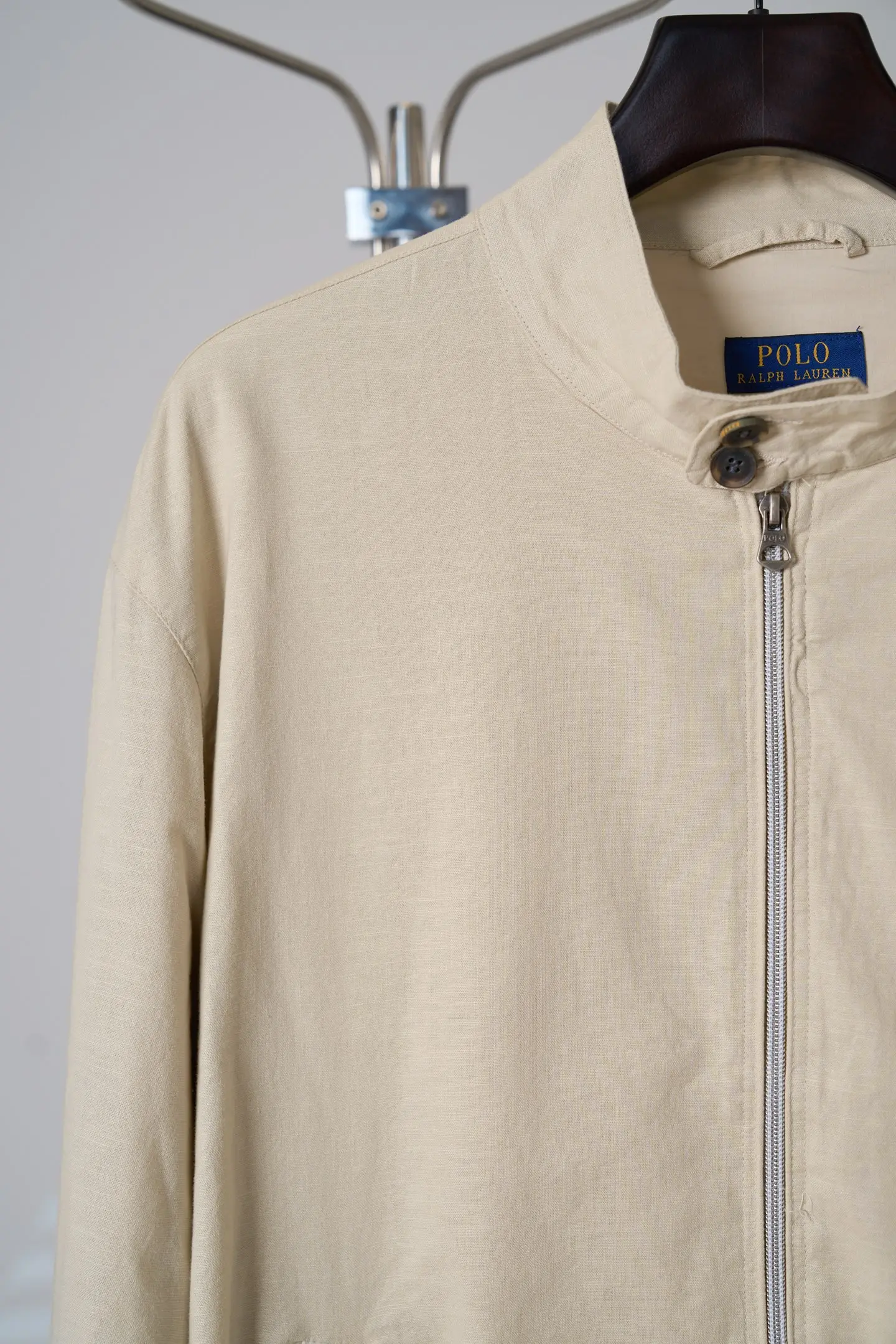 Polo Pony Embroidered Linen Harrington Jacket D37019119 — view 7