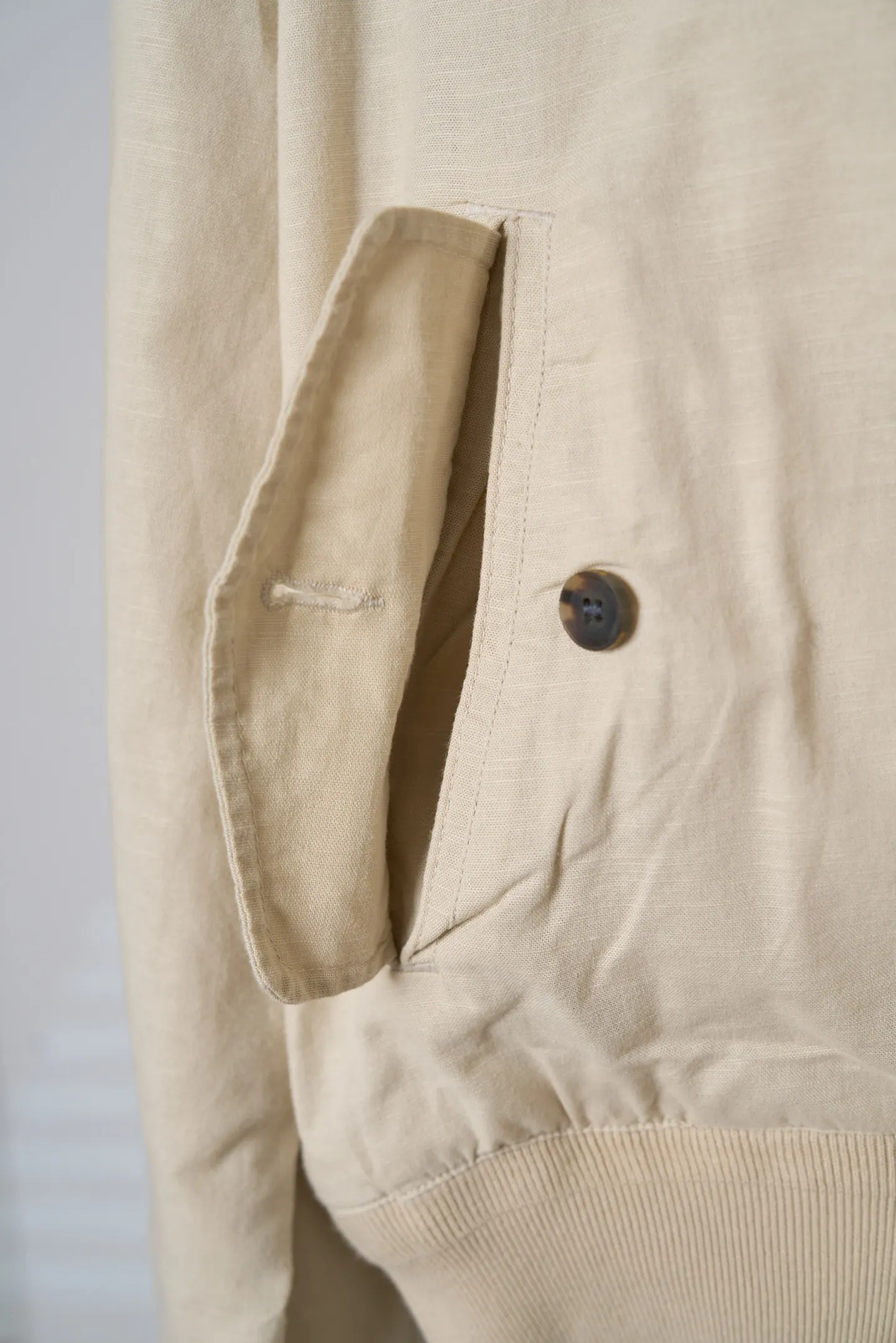 Polo Pony Embroidered Linen Harrington Jacket D37019119 — view 11