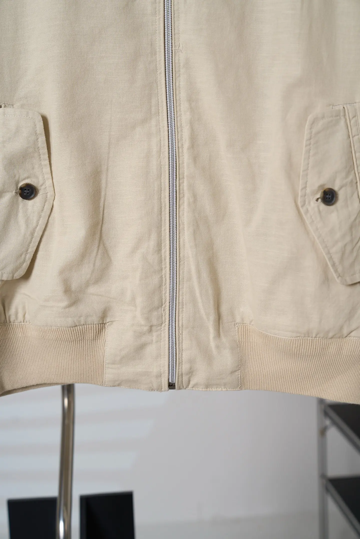 Polo Pony Embroidered Linen Harrington Jacket D37019119 — view 12