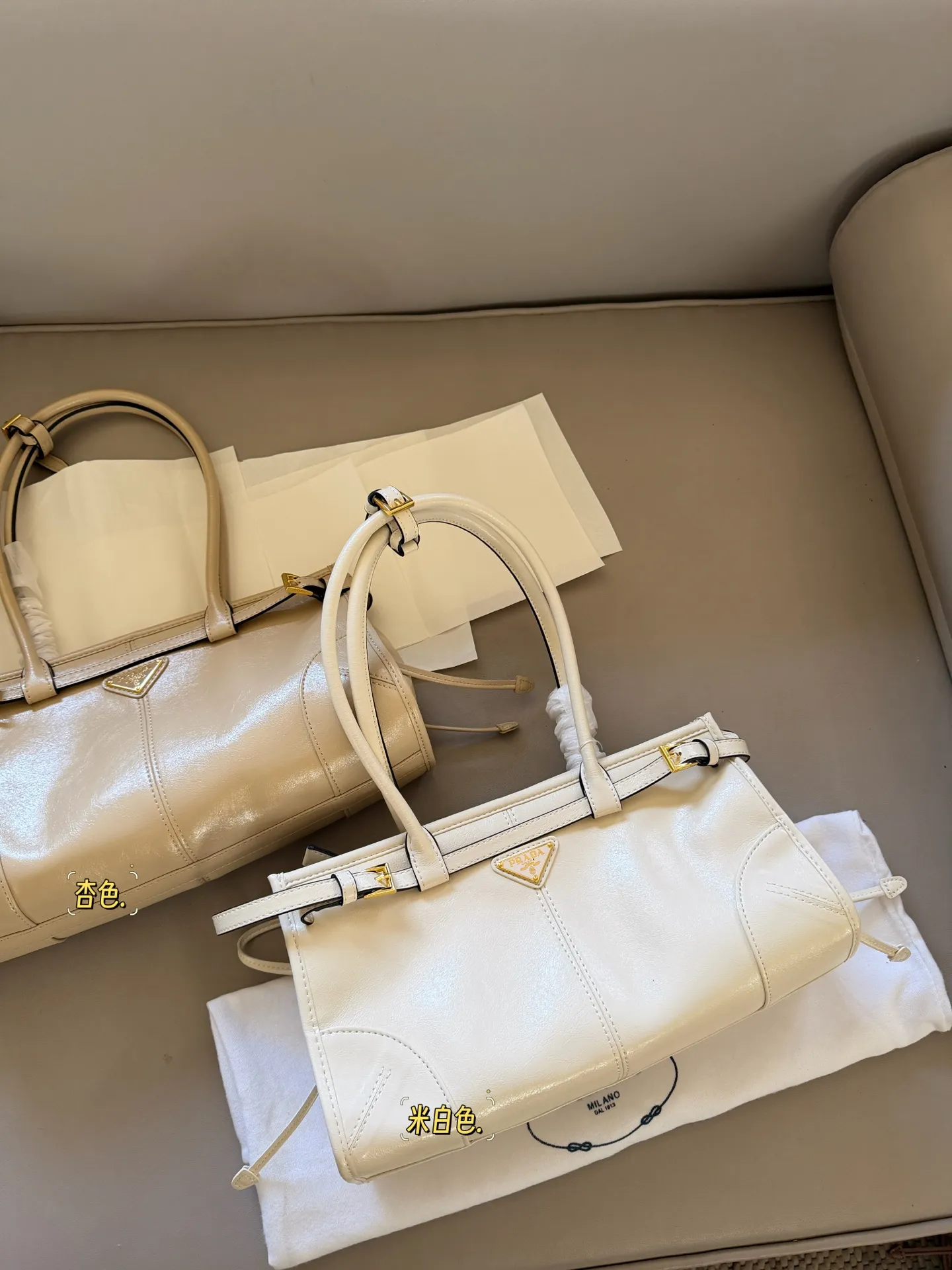 Prada Soft Lux Leather Top-Handle Bag D37018447 — view 2