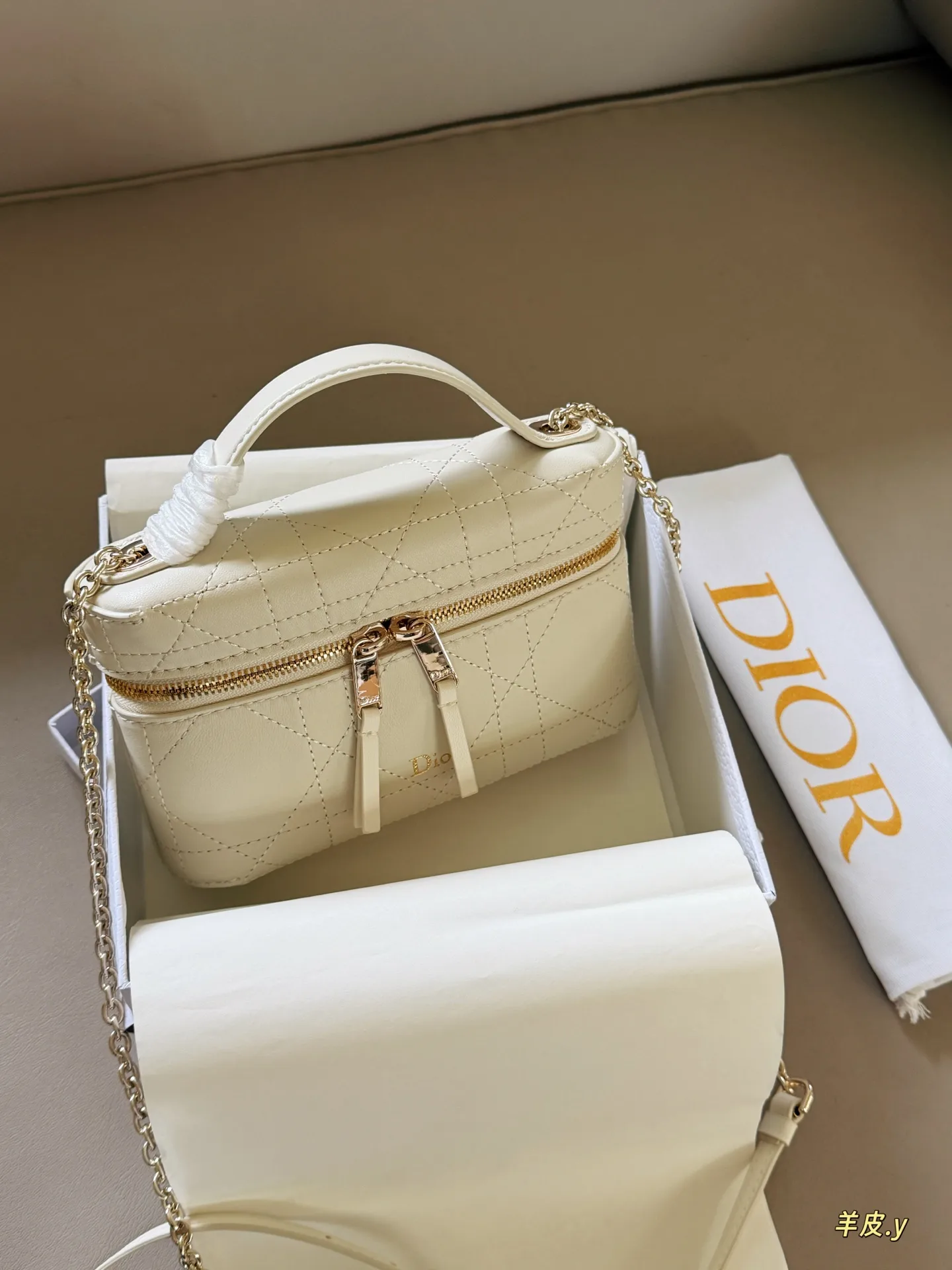 Dior Caro Lambskin Vanity Case D37018476 — view 2