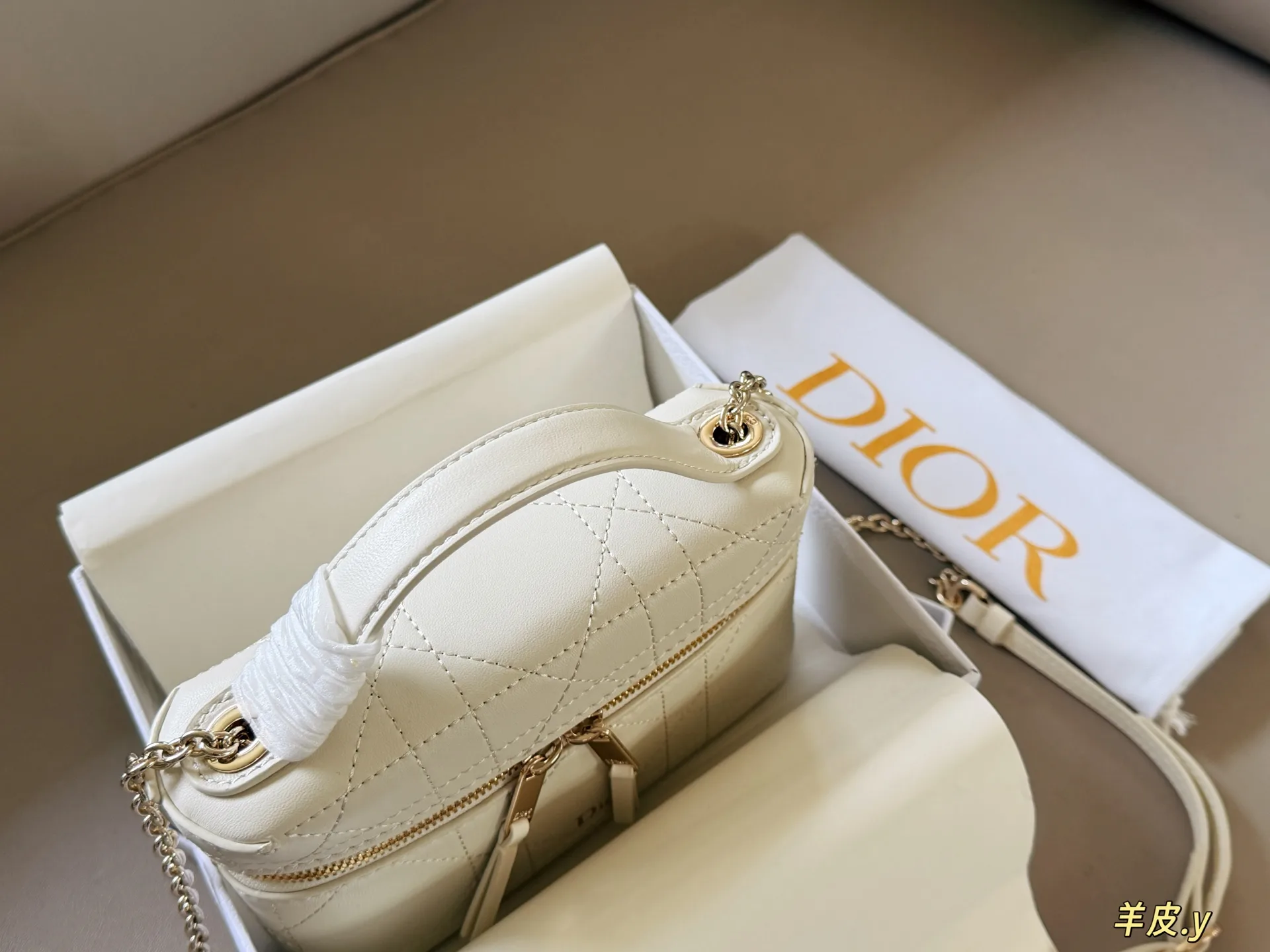 Dior Caro Lambskin Vanity Case D37018476 — view 4