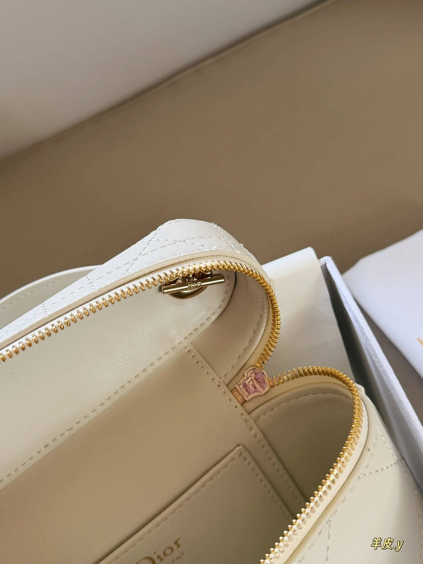 Dior Caro Lambskin Vanity Case D37018476 — view 9