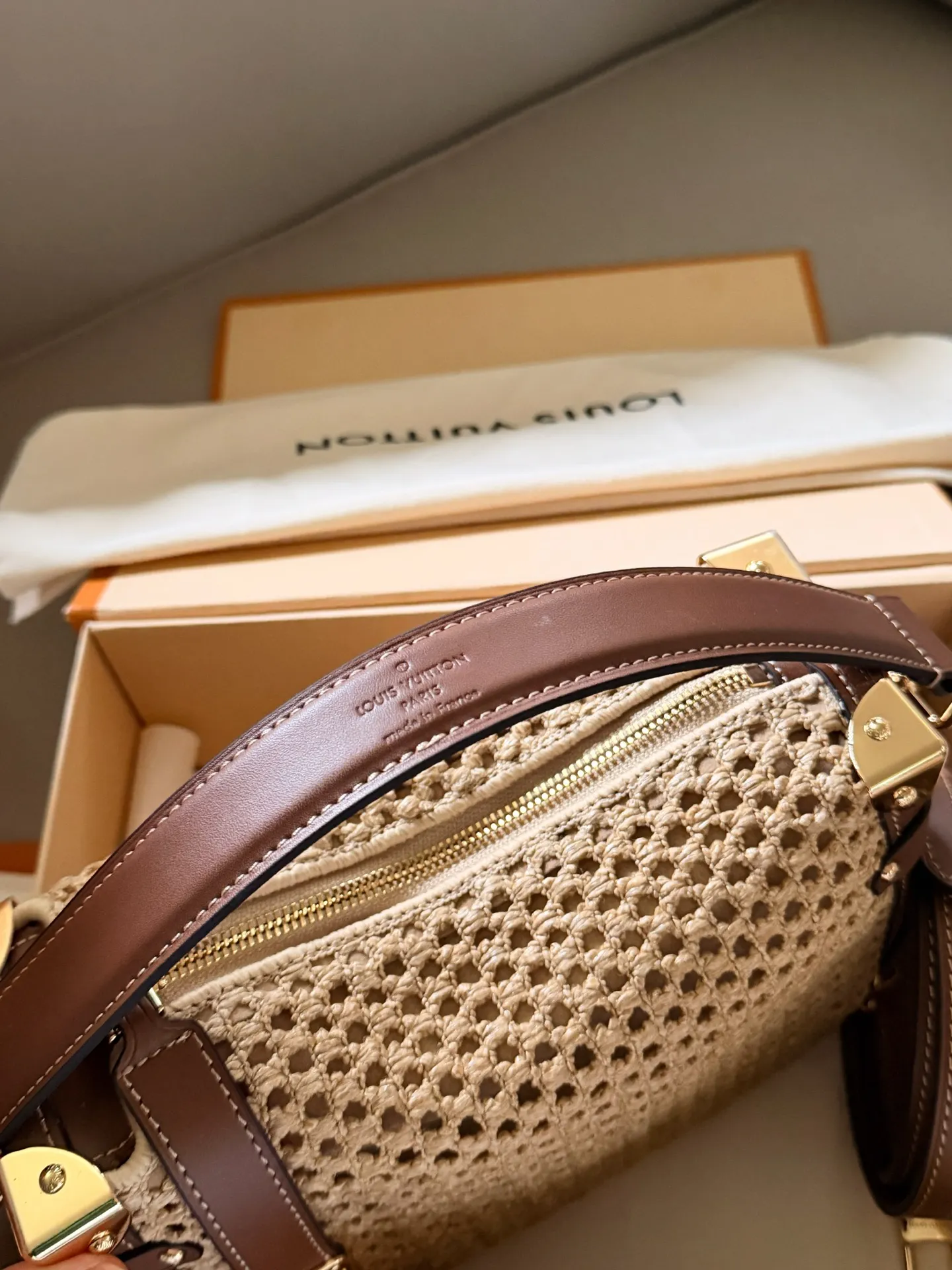 Trunkside Woven Shoulder Bag D37518202 — view 9