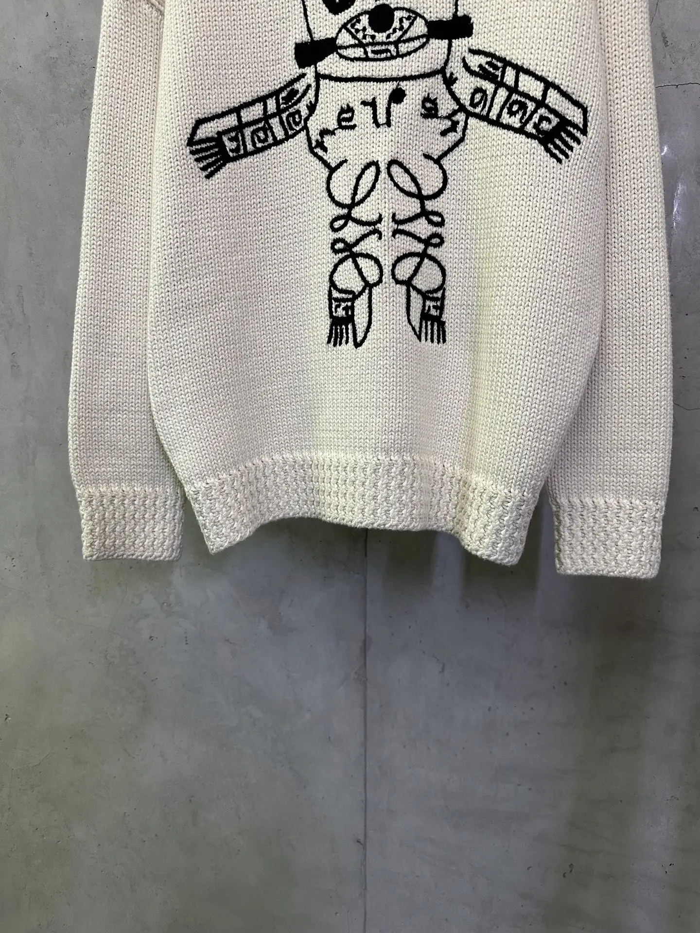 Anagram Intarsia Chunky Wool Sweater D38015332 — view 4