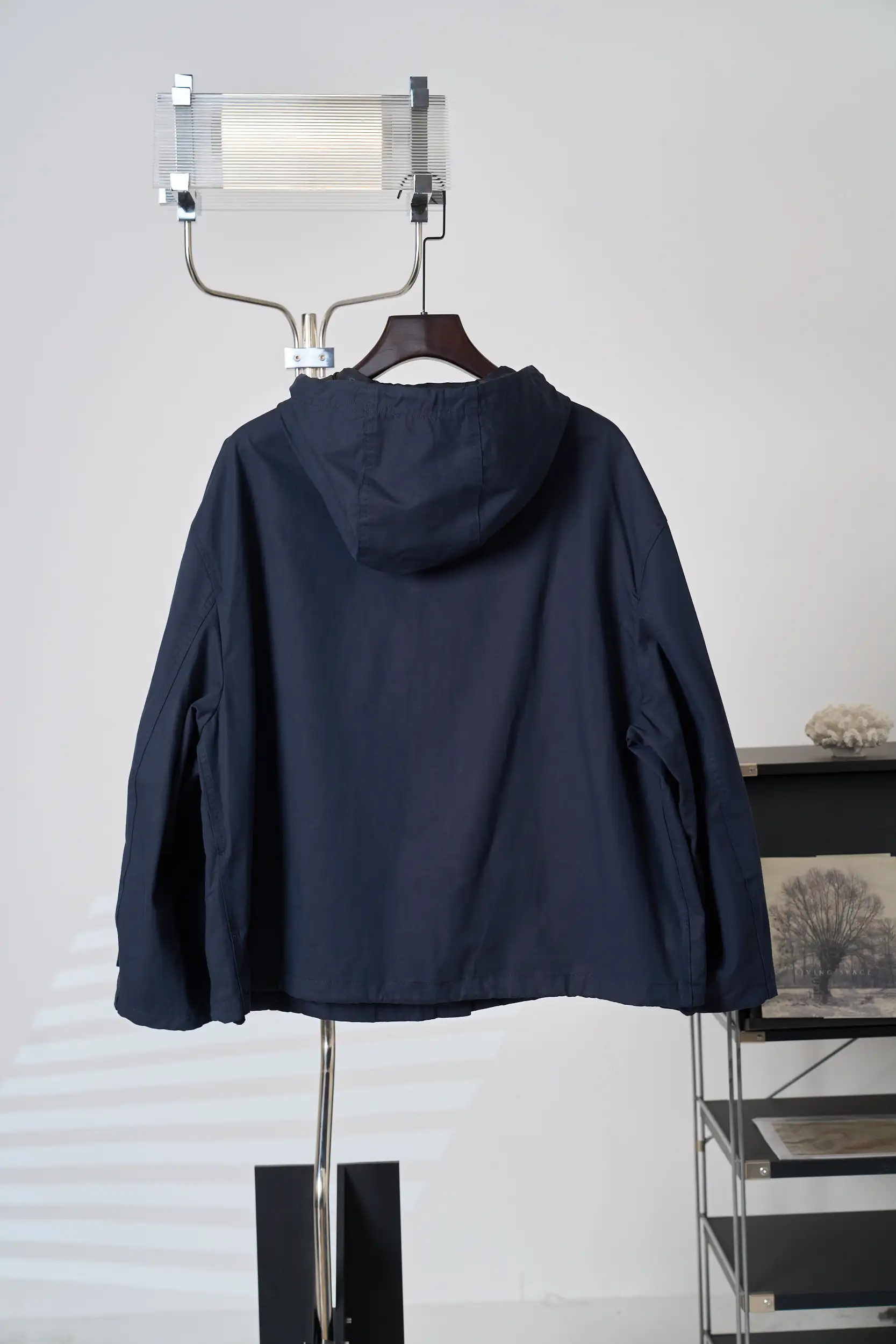 Medaillon Embroidered Hooded Gabardine Jacket D38019112 — view 2