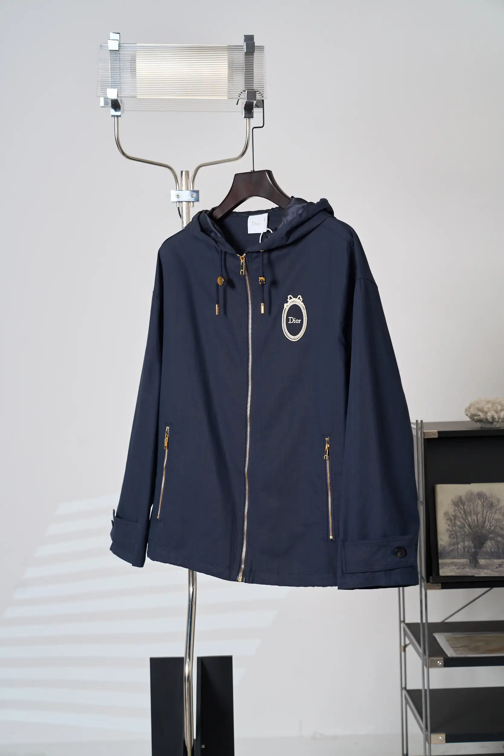 Medaillon Embroidered Hooded Gabardine Jacket D38019112 — view 3