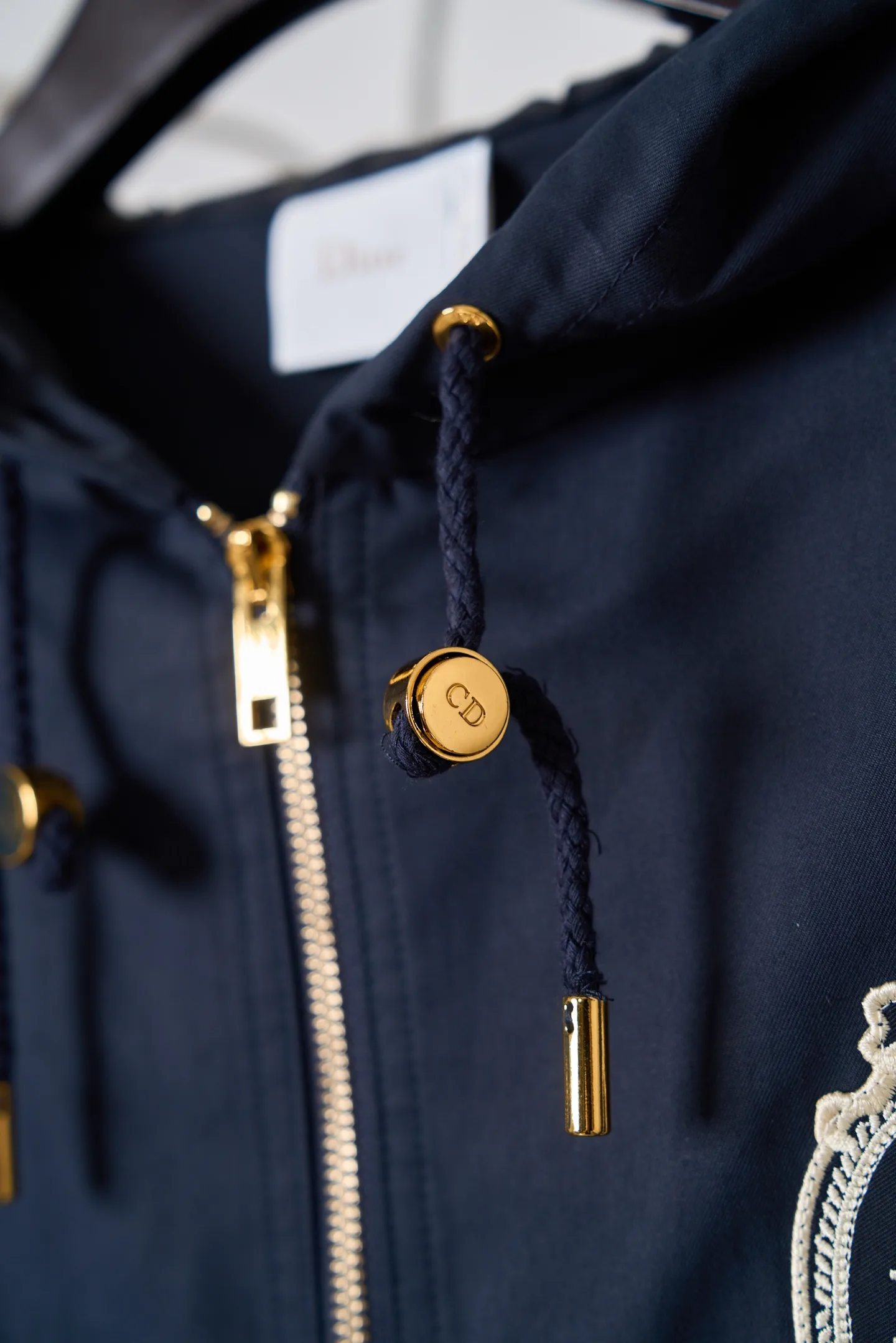 Medaillon Embroidered Hooded Gabardine Jacket D38019112 — view 6