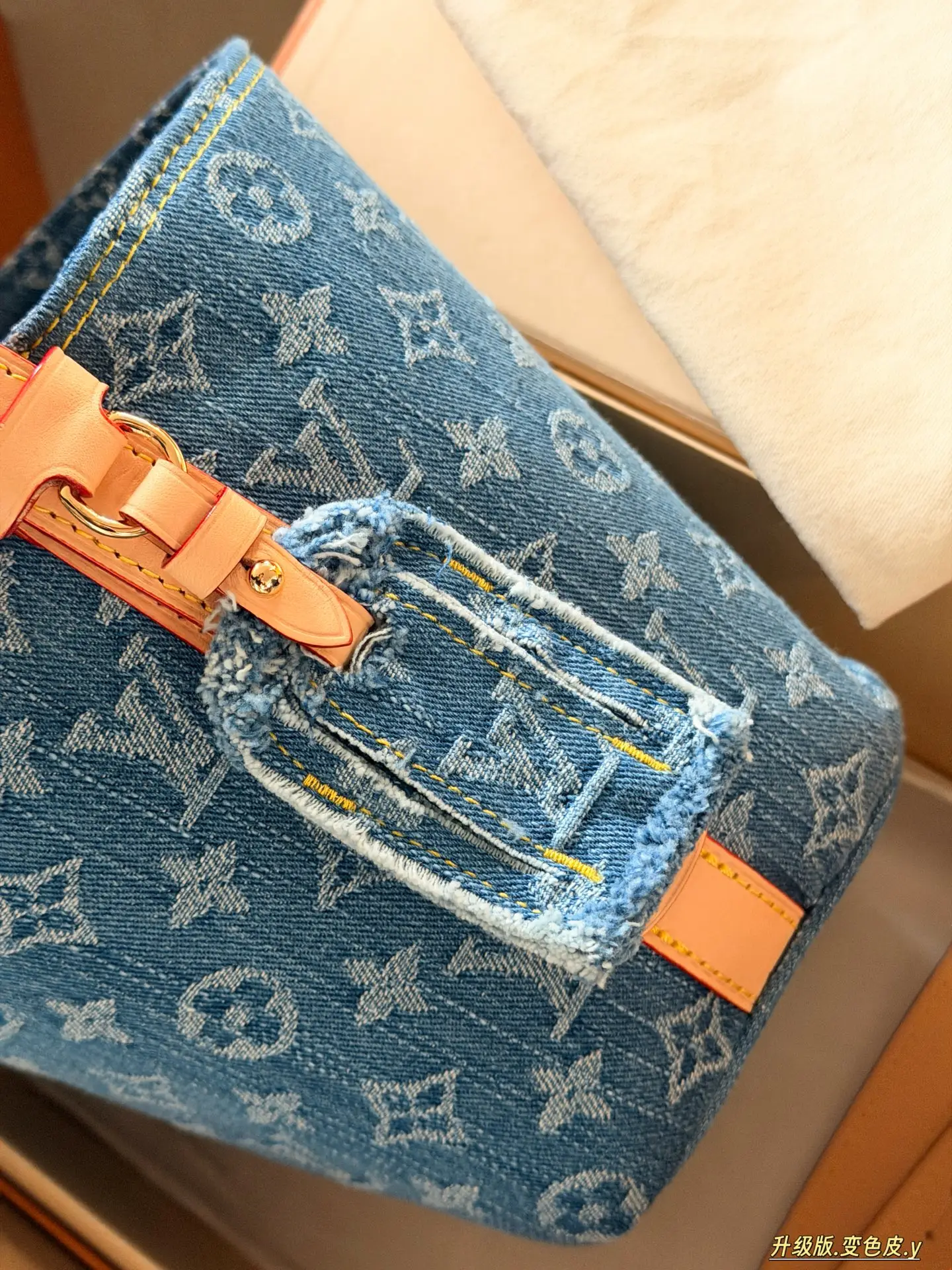 All In BB Monogram Denim Bucket Bag D38018265 — view 4