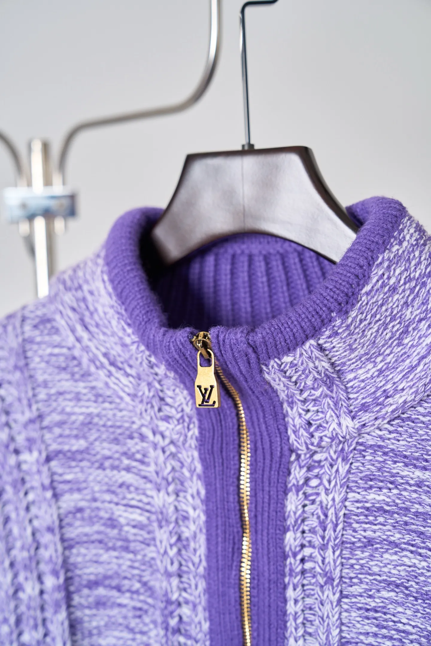 Fringed Half-Zip Cable-Knit Sweater D38519117 — view 4