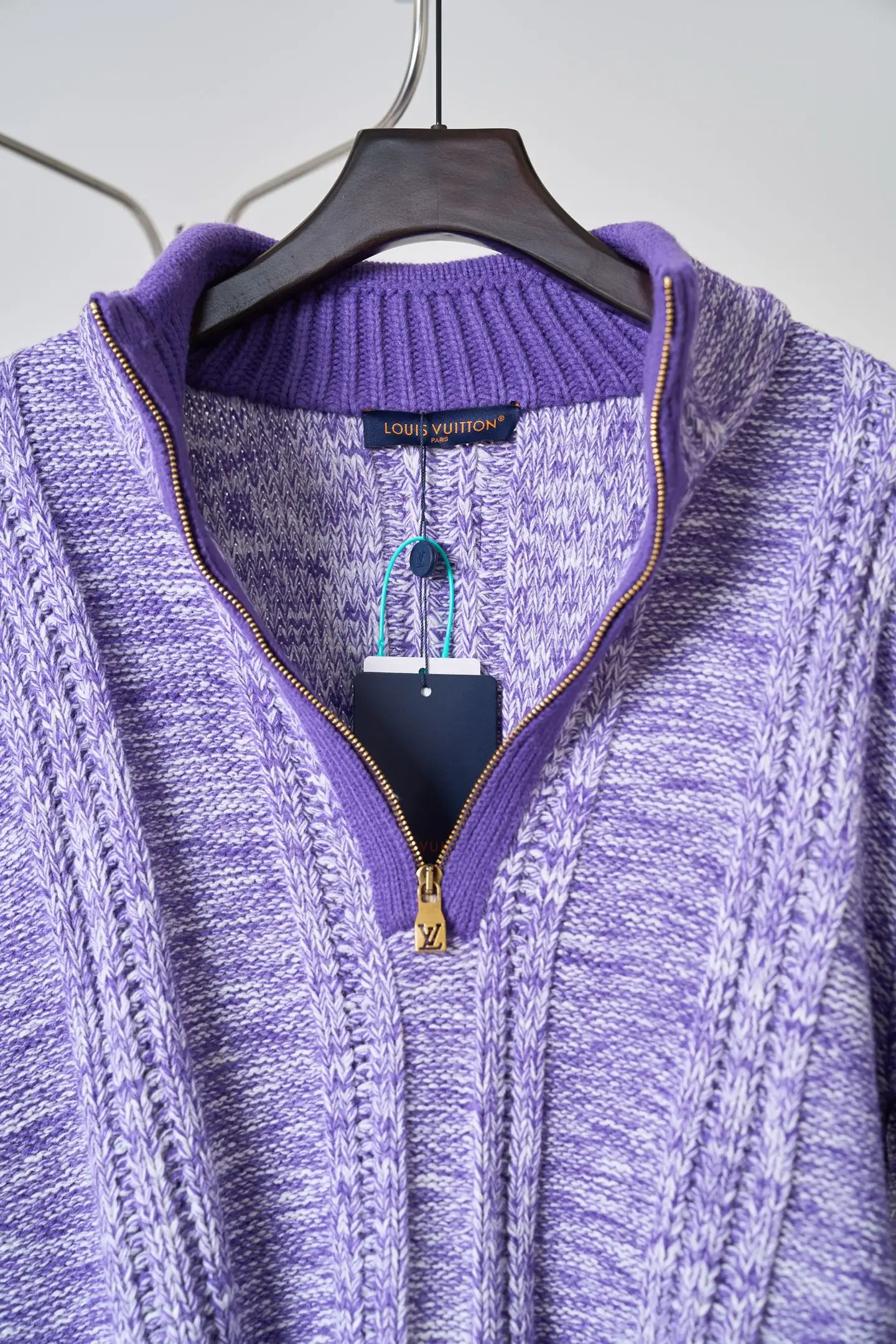 Fringed Half-Zip Cable-Knit Sweater D38519117 — view 5