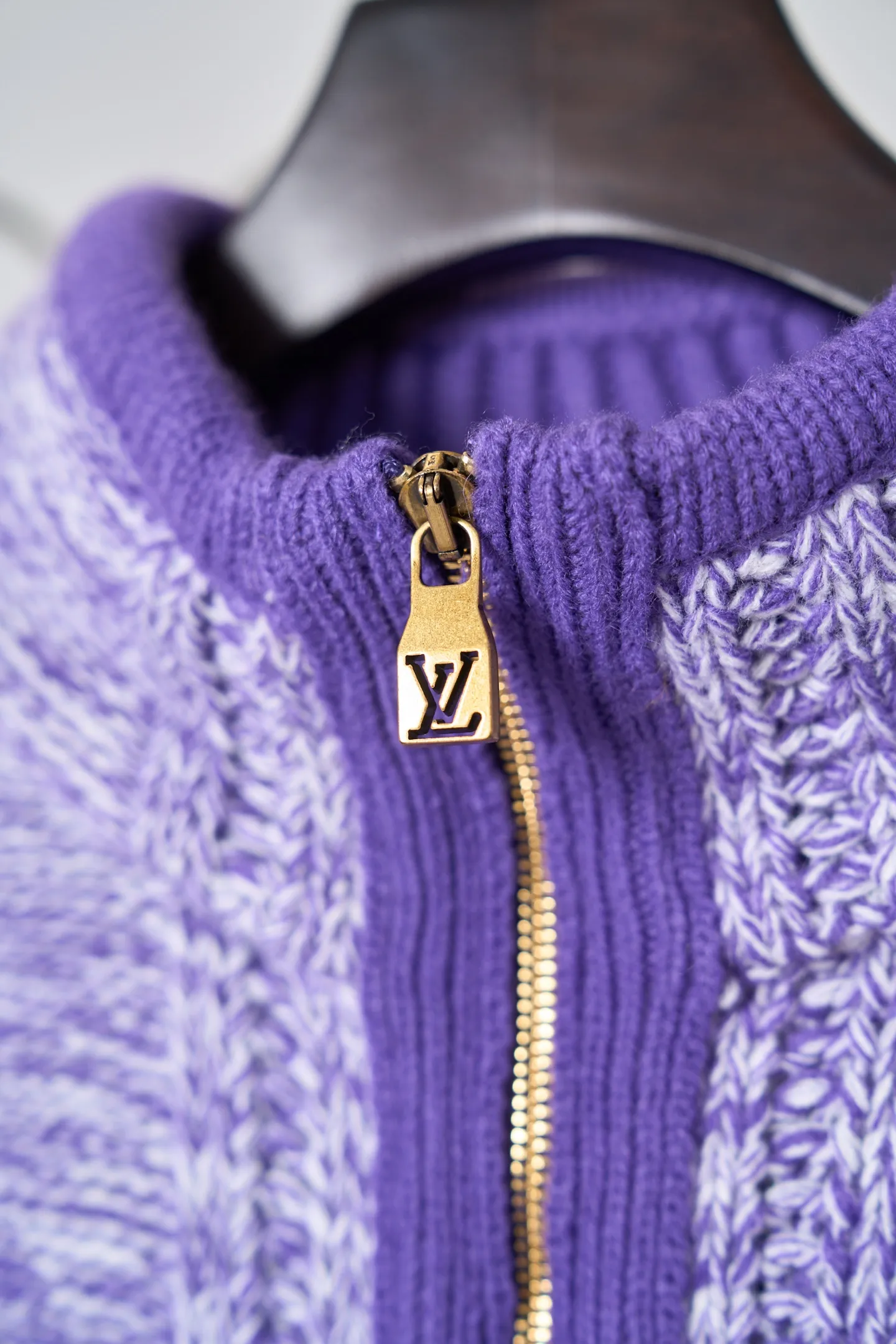 Fringed Half-Zip Cable-Knit Sweater D38519117 — view 6