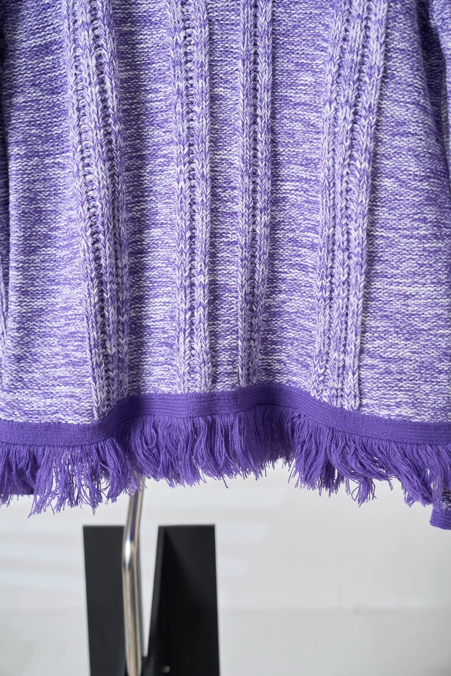 Fringed Half-Zip Cable-Knit Sweater D38519117 — view 10