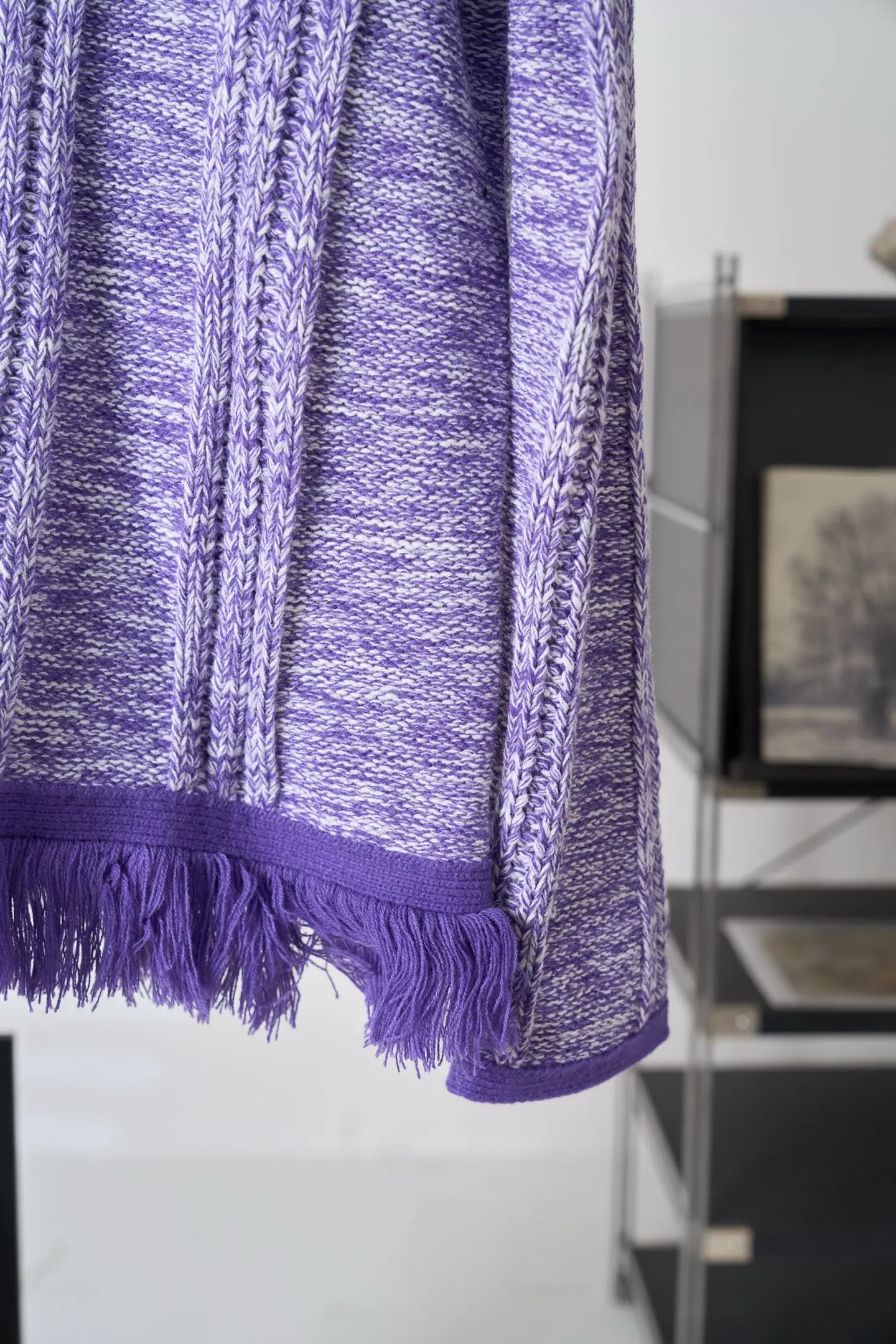 Fringed Half-Zip Cable-Knit Sweater D38519117 — view 11