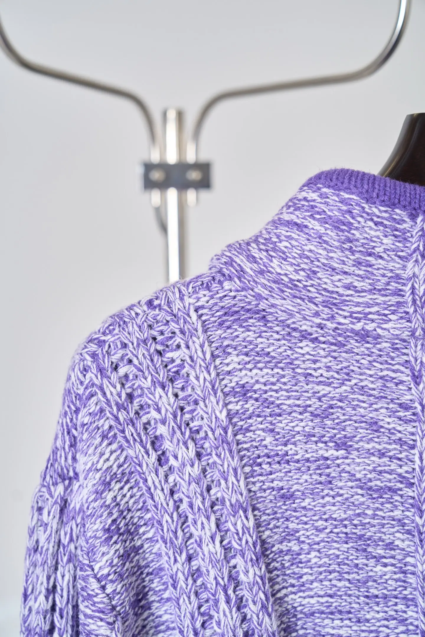 Fringed Half-Zip Cable-Knit Sweater D38519117 — view 12