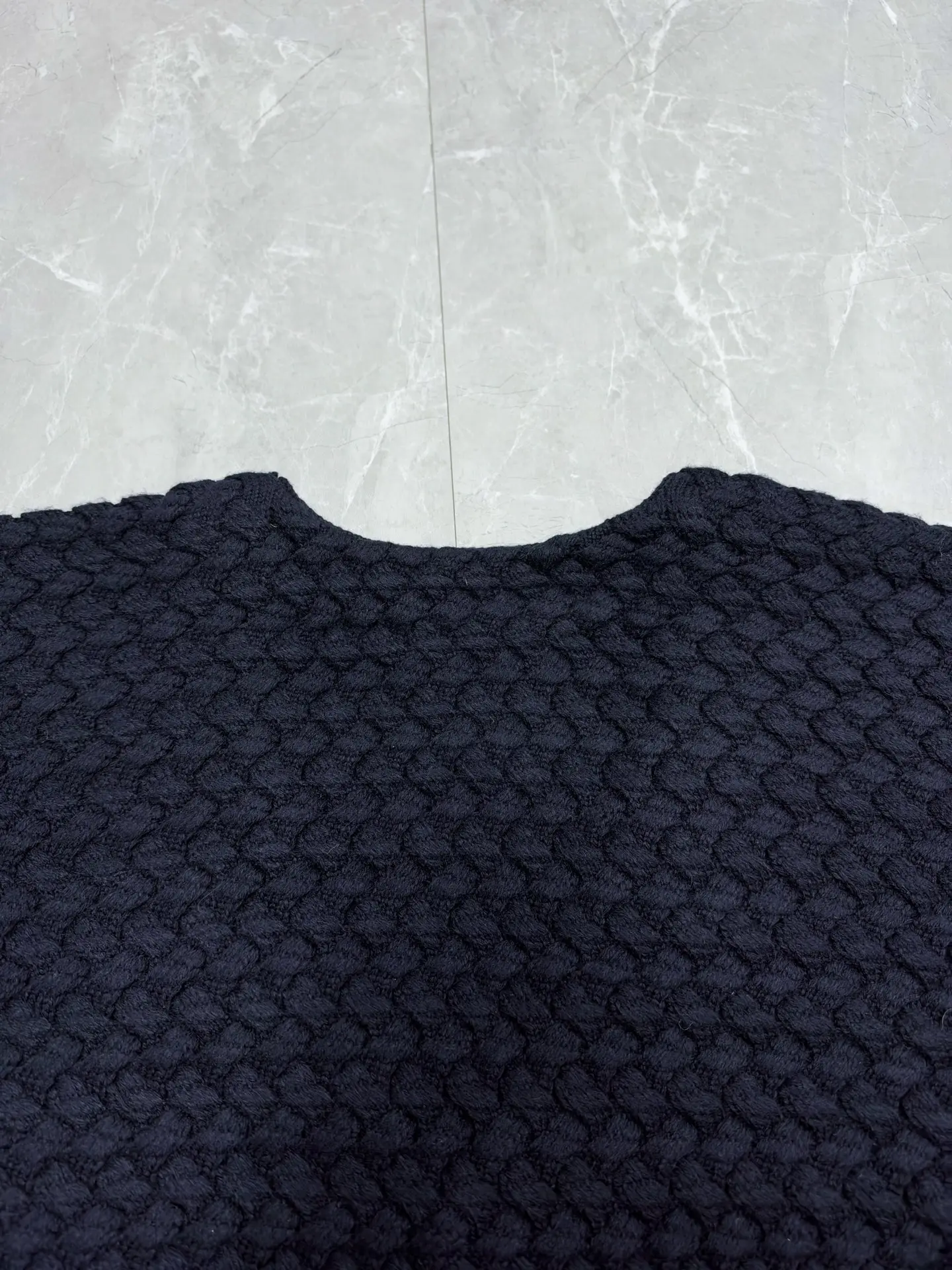 Intrecciato Textured Wool Cardigan D39019202 — view 9
