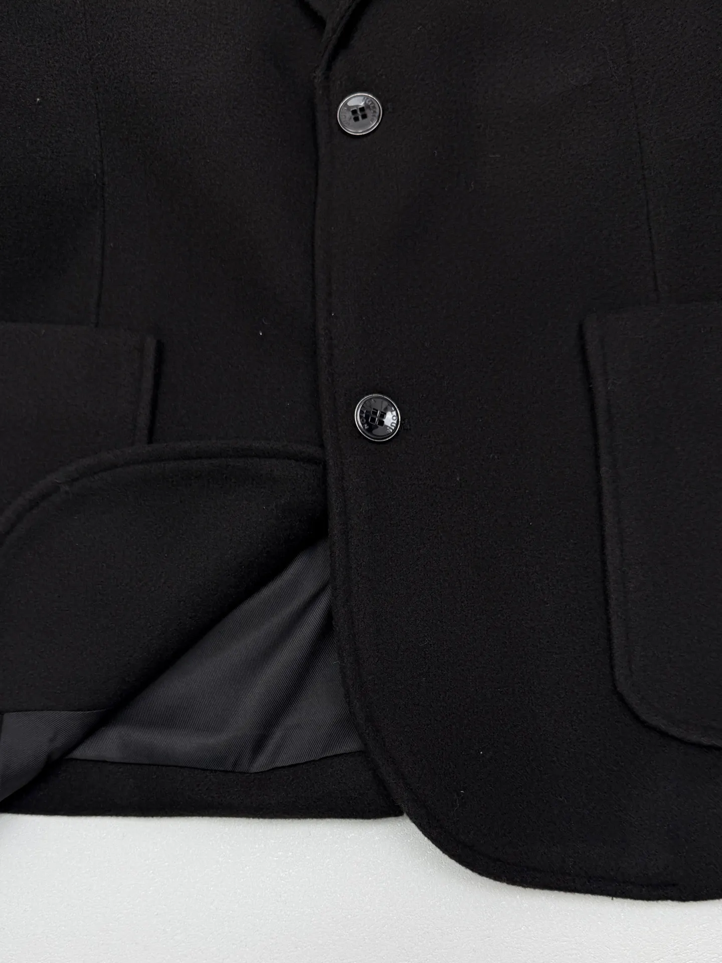 Trunk Leather Patch Wool-Blend Blazer D39513835 — view 6