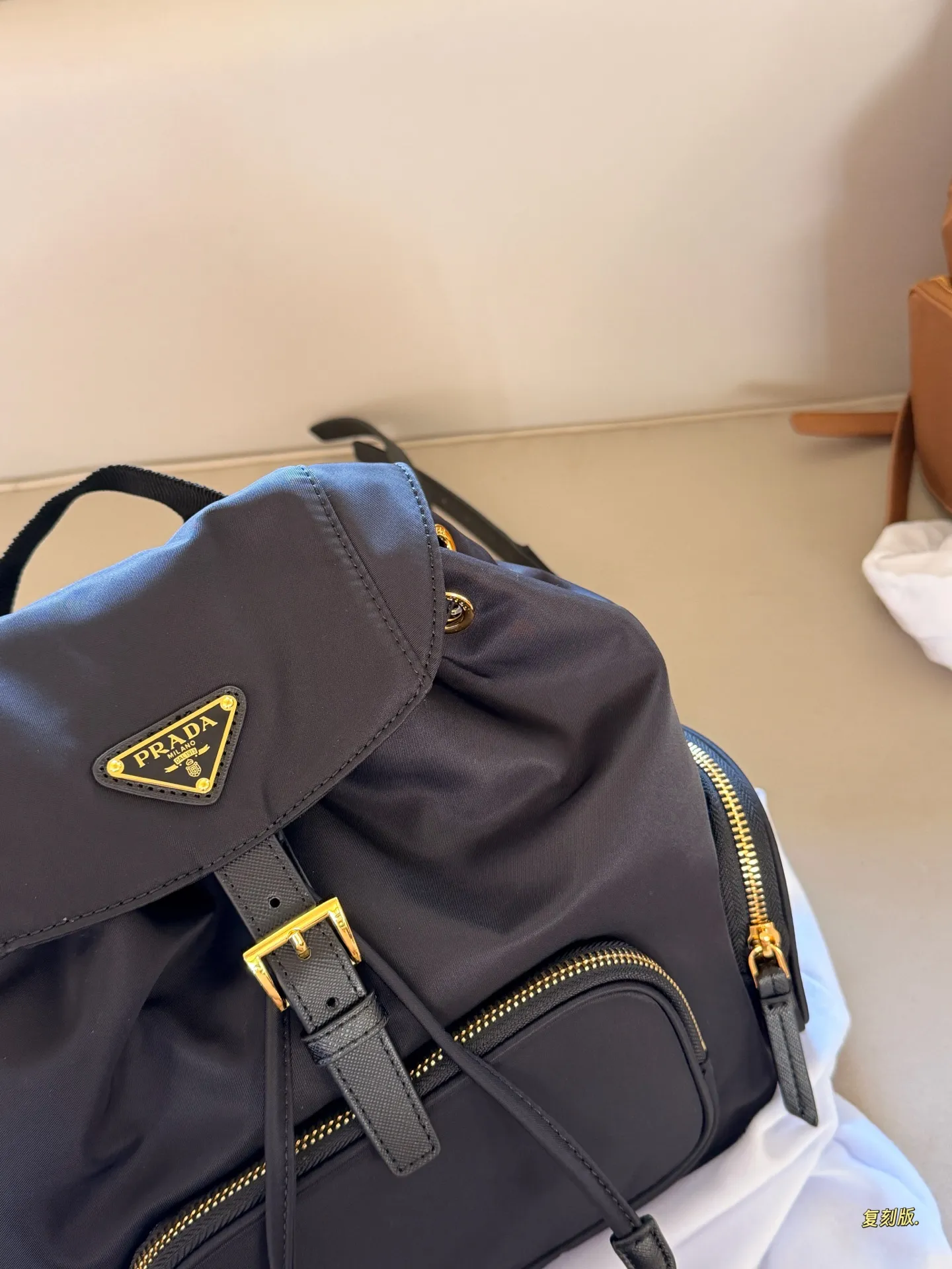 Prada Re-Edition Nylon Backpack D40517804 — view 3