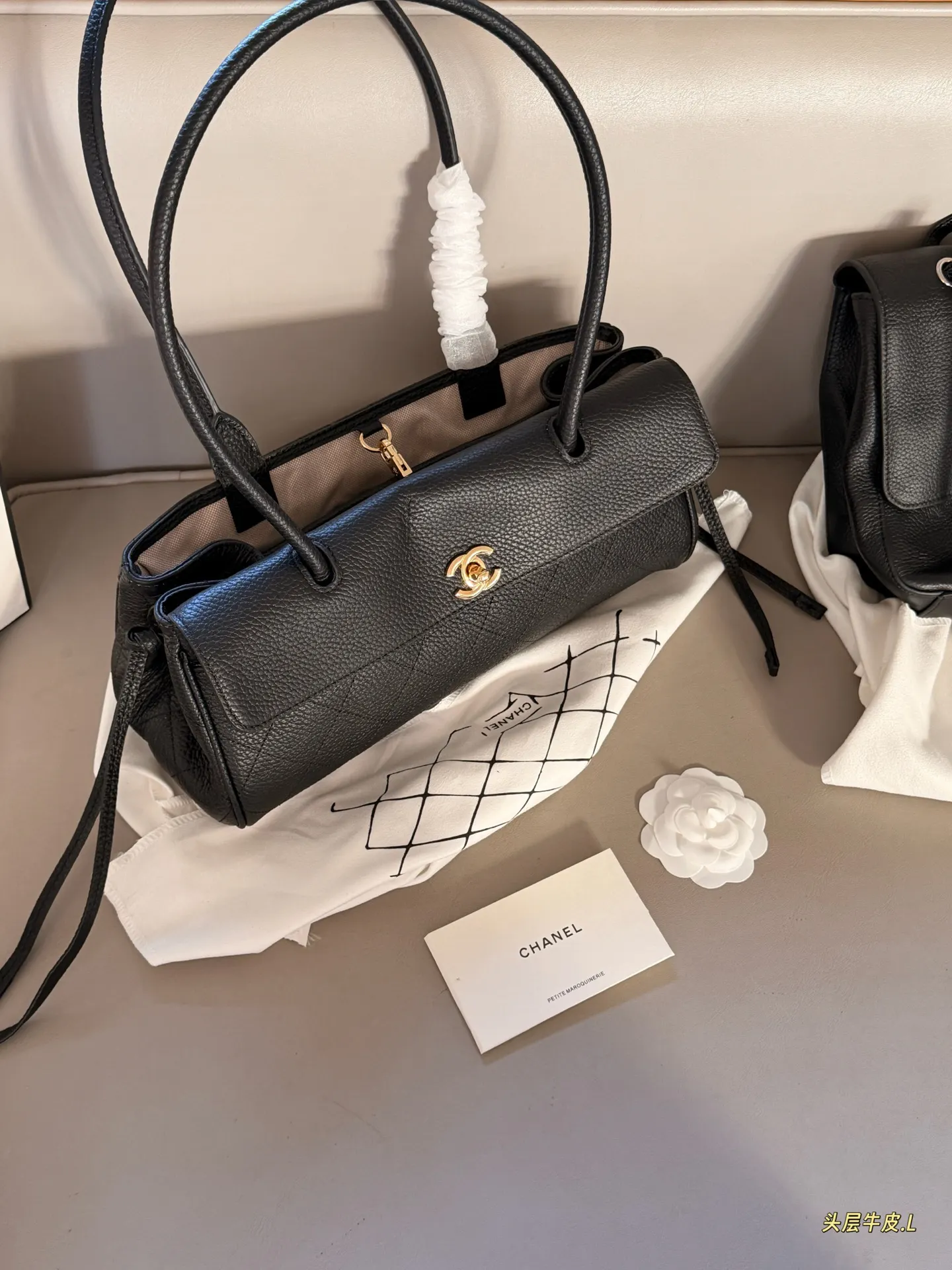 Chanel 26S Grained Leather Baguette Bag D41017831 — view 2