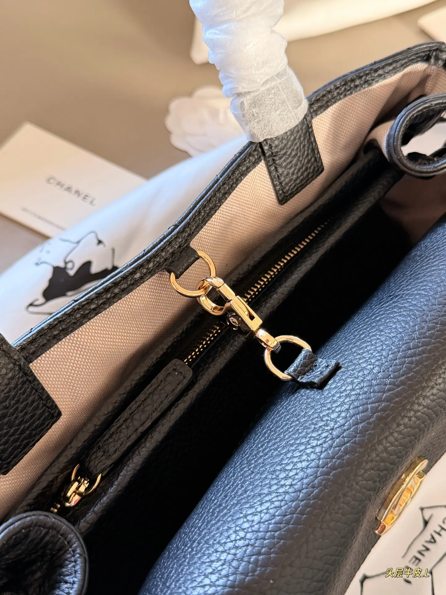Chanel 26S Grained Leather Baguette Bag D41017831 — view 8