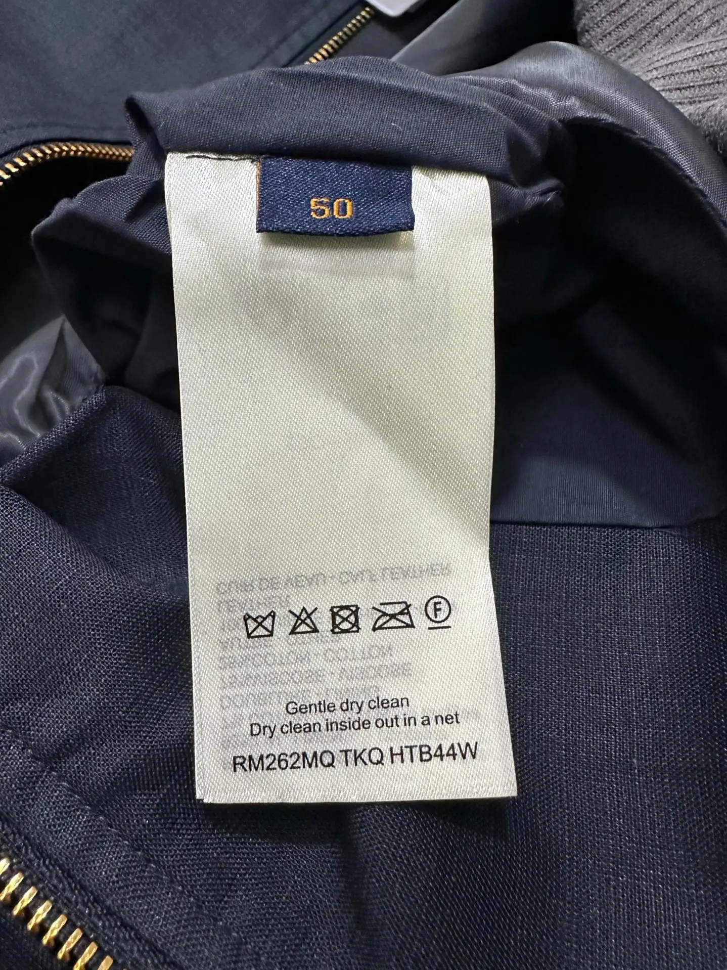 Linen-Blend Workwear Jacket with Leather Logo Patch D42022244 — view 14