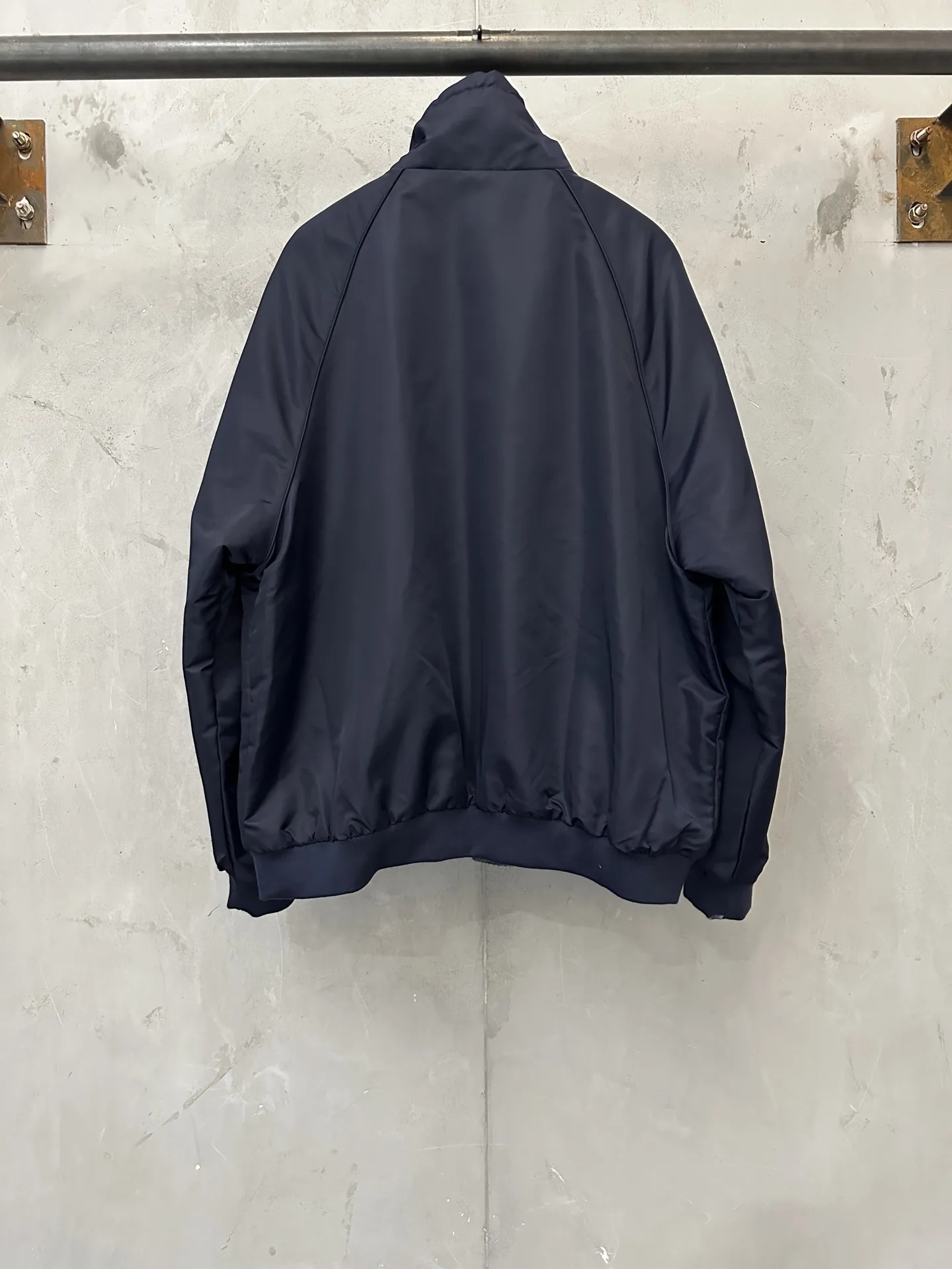 Reversible Technical Fabric and Fleece Jacket D42018944 — view 4