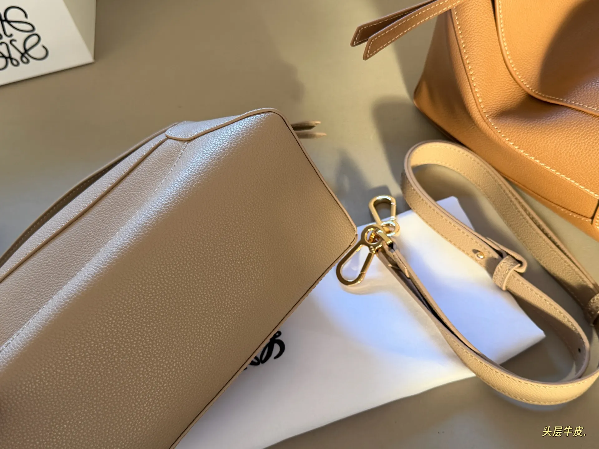 Puzzle Grained Leather Shoulder Bag D43017835 — view 8