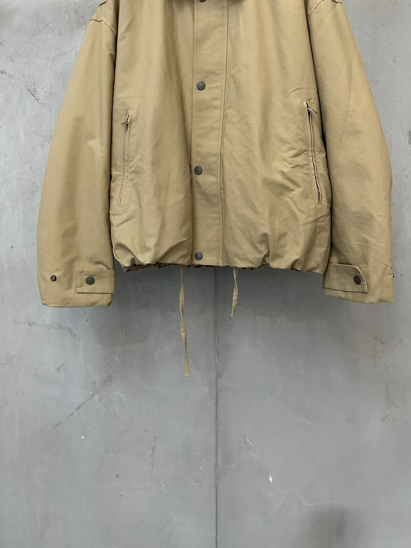 Leather-Trimmed Cotton Twill Bomber Jacket D44023142 — view 4