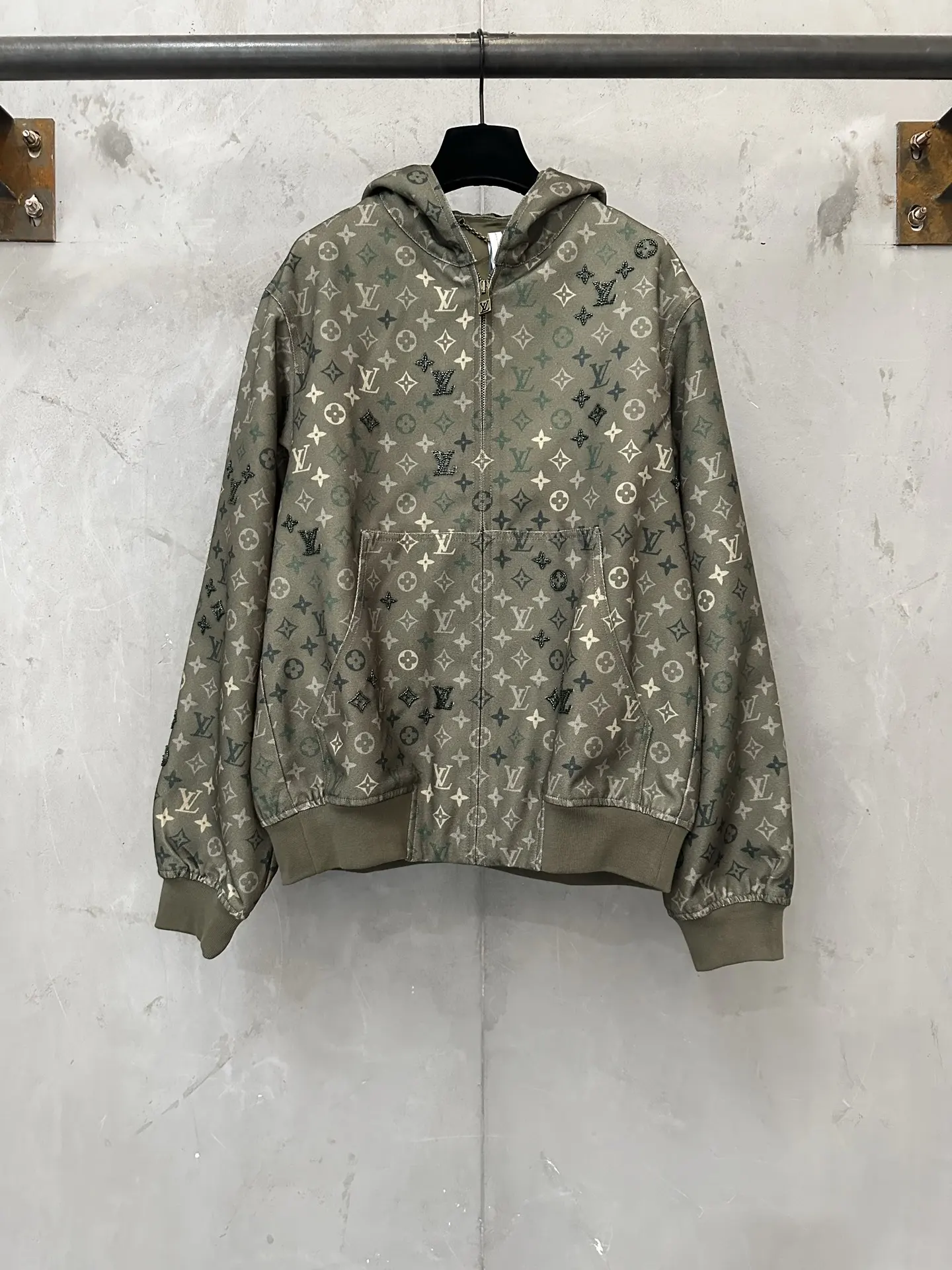 Monogram All-Over Print Hooded Jacket D46018883