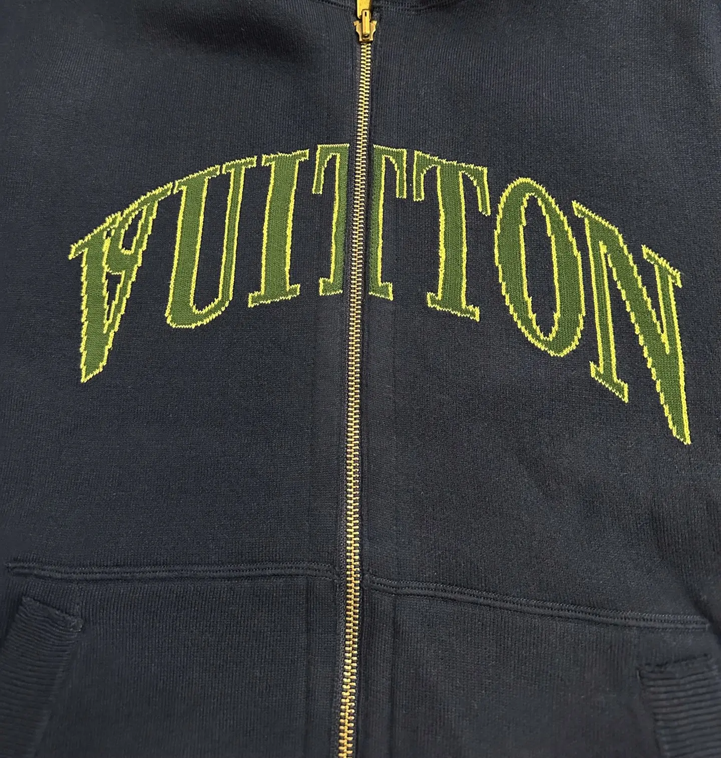 Reversible Jacquard Knit Zip-Up Hoodie D48018946 — view 7