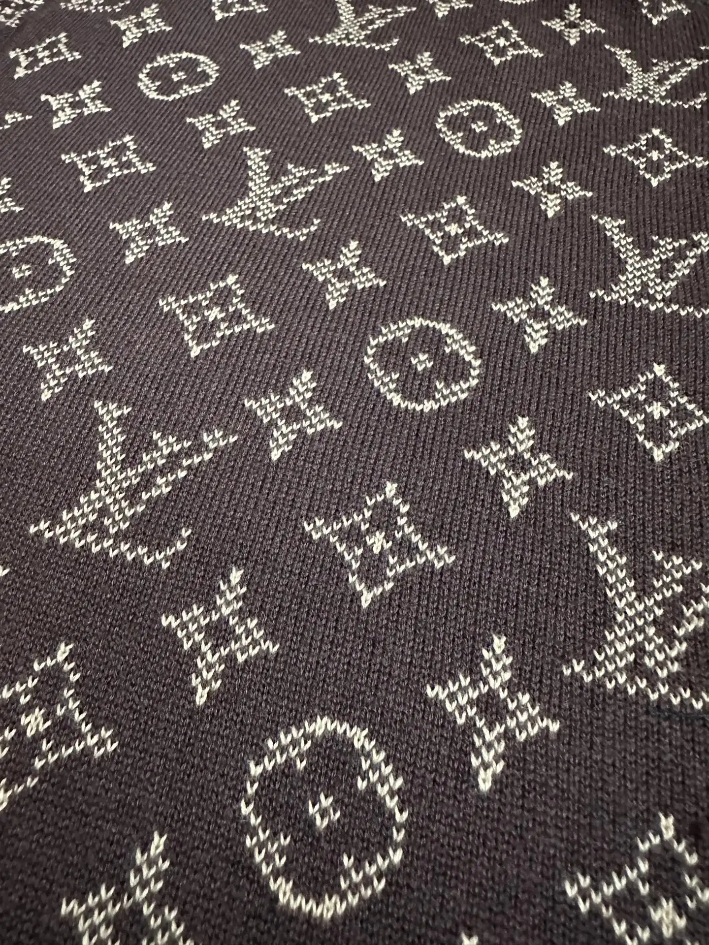 Reversible Monogram Jacquard Knit Zip-Up Hoodie D48018947 — view 14