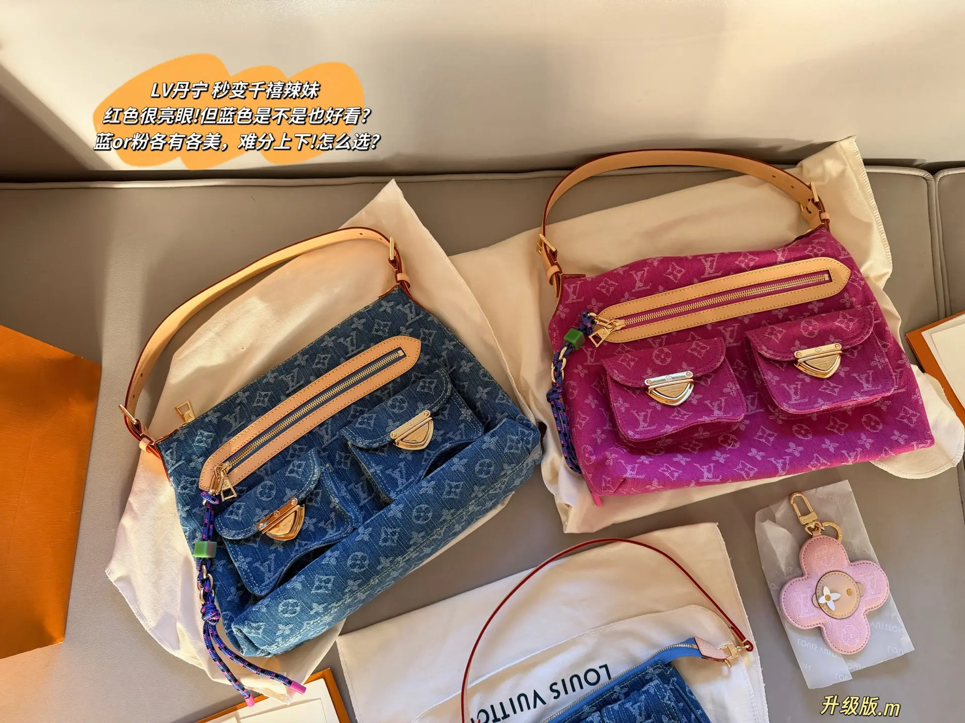 Monogram Denim Pochette Bag D48017828