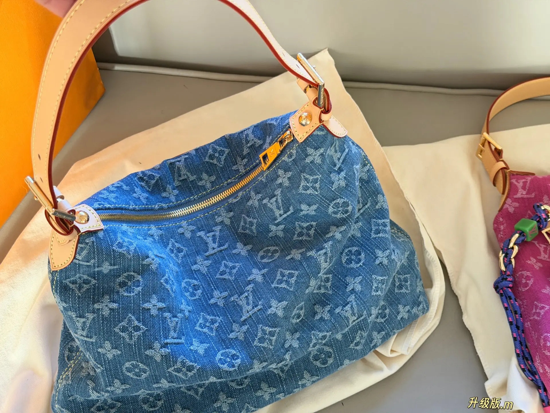 Monogram Denim Pochette Bag D48017828 — view 7