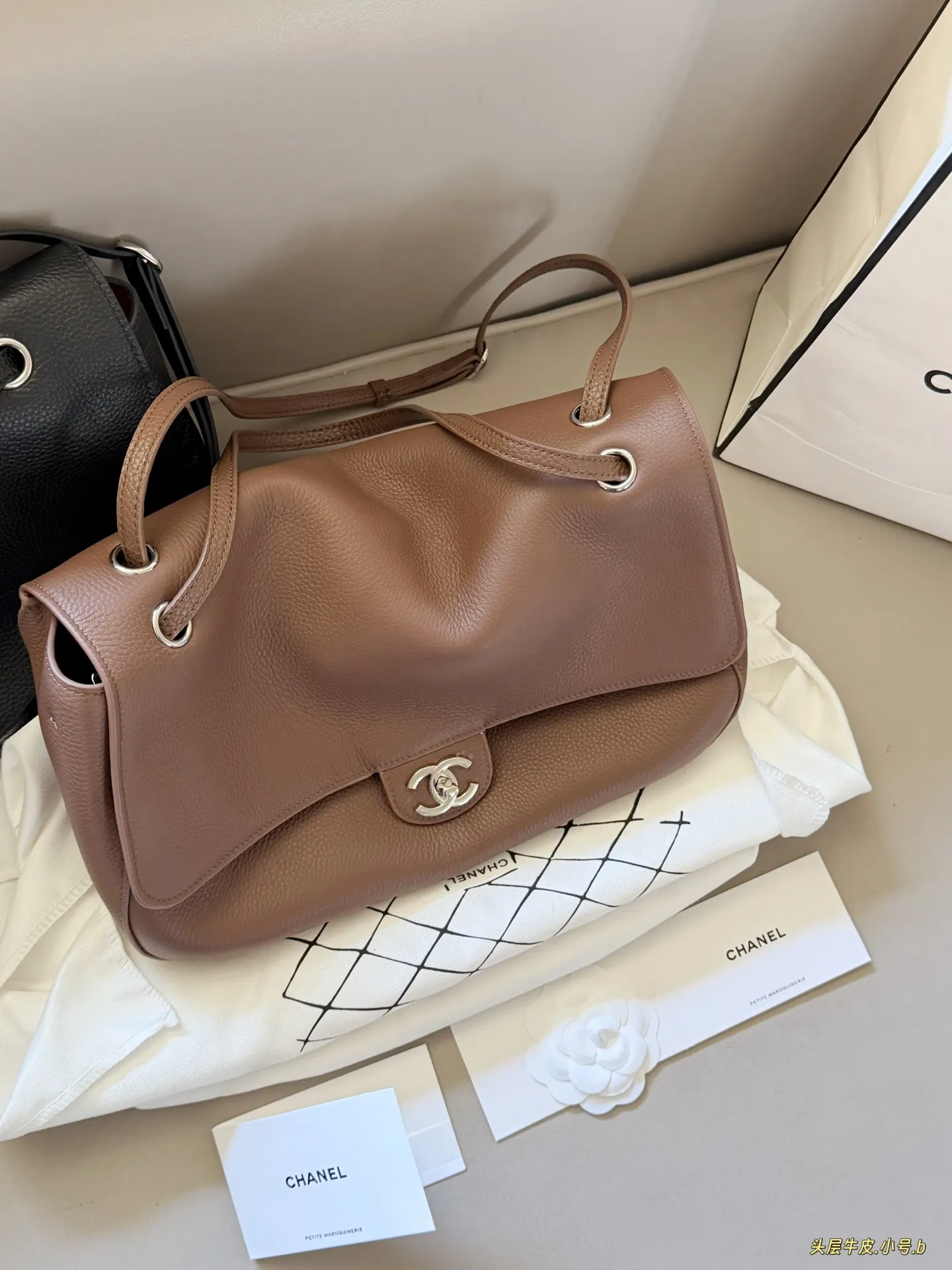 Chanel CF Maxi Grained Leather Shoulder Bag D50017786 — view 2