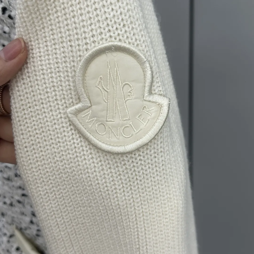 Moncler Padded Tweed and Wool Knit Cardigan D51019095 — view 3