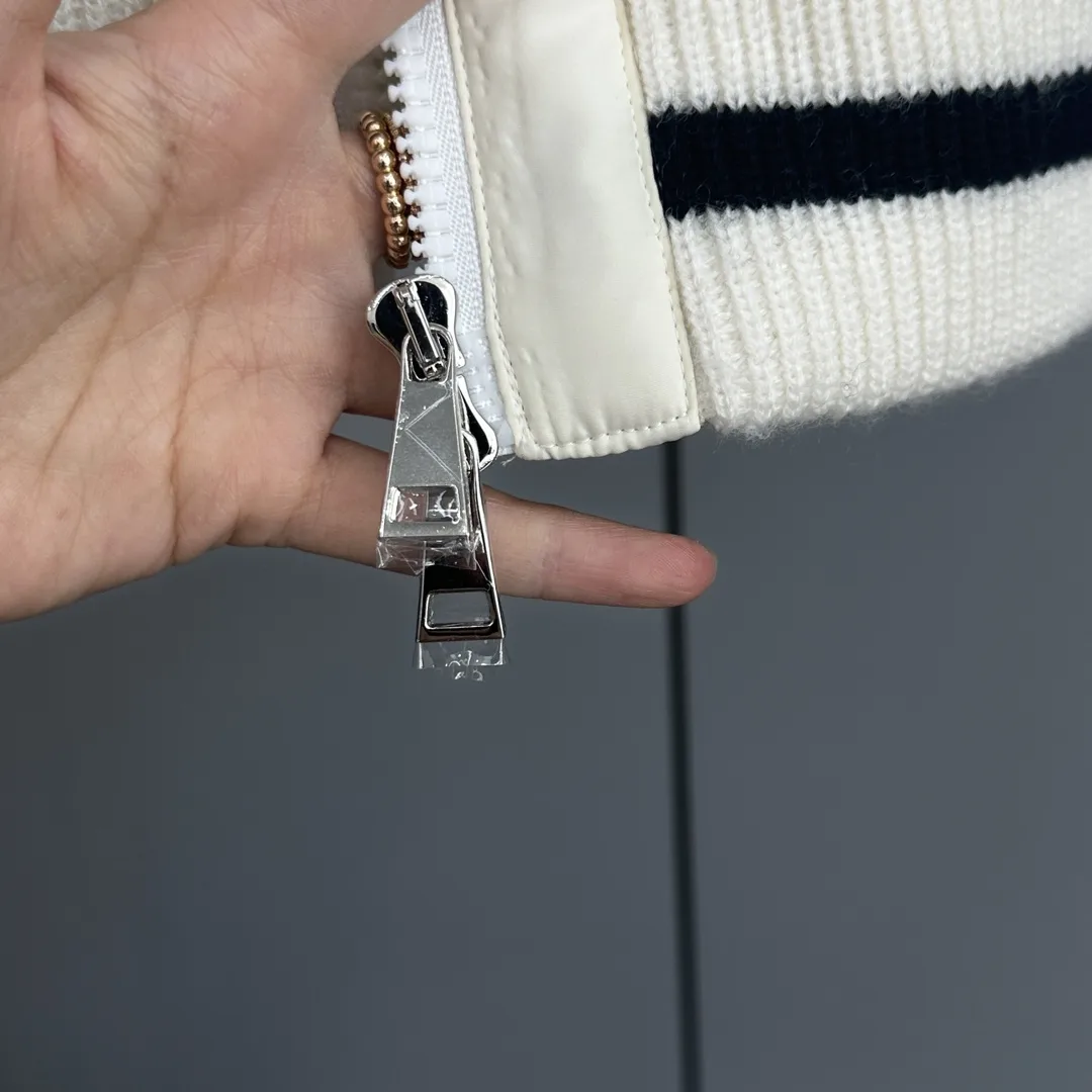 Moncler Padded Tweed and Wool Knit Cardigan D51019095 — view 7