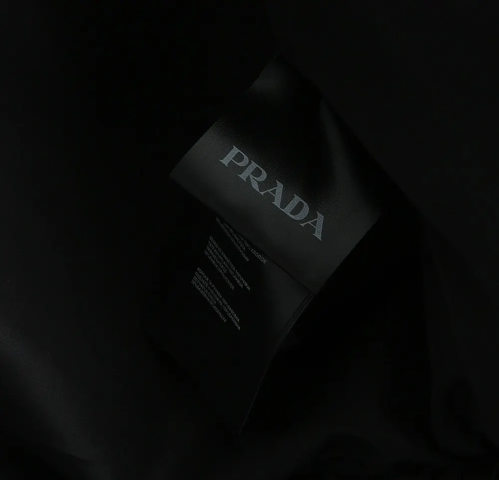Quilted Down-Filled Shirt Jacket with Enamel Triangle Logo D52019081 — view 12