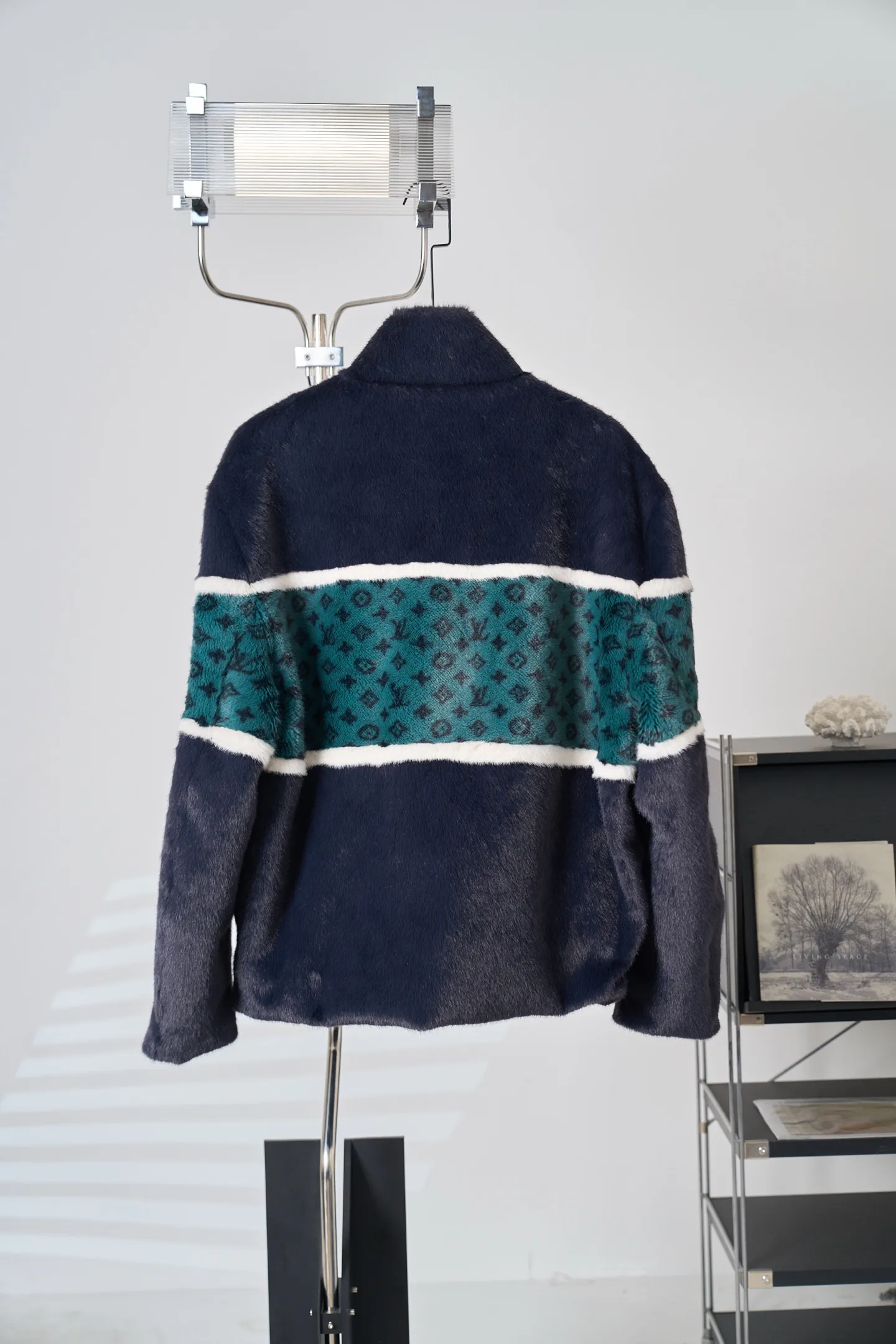 Monogram Faux Fur Zip-Up Jacket D52019118 — view 2