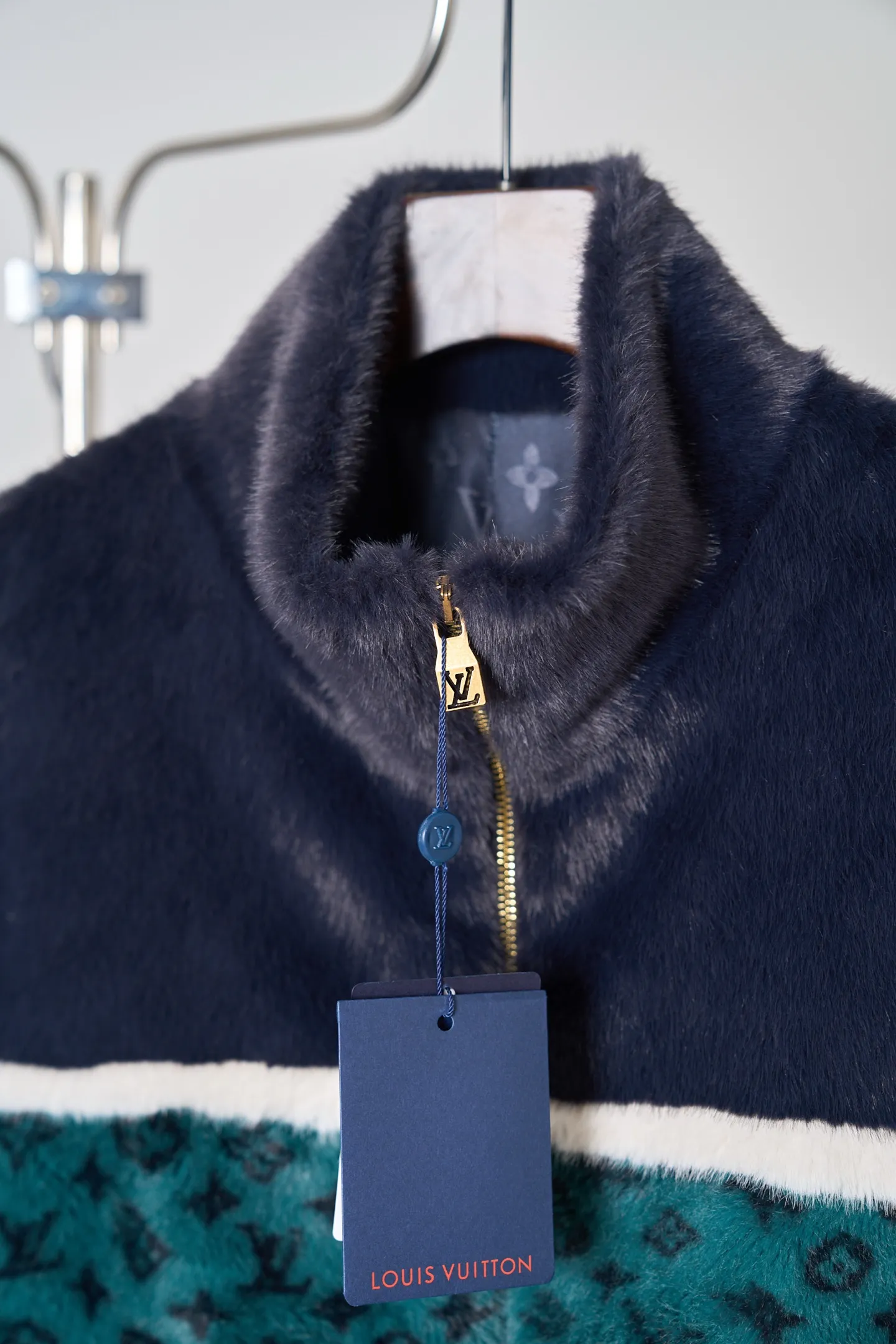 Monogram Faux Fur Zip-Up Jacket D52019118 — view 4