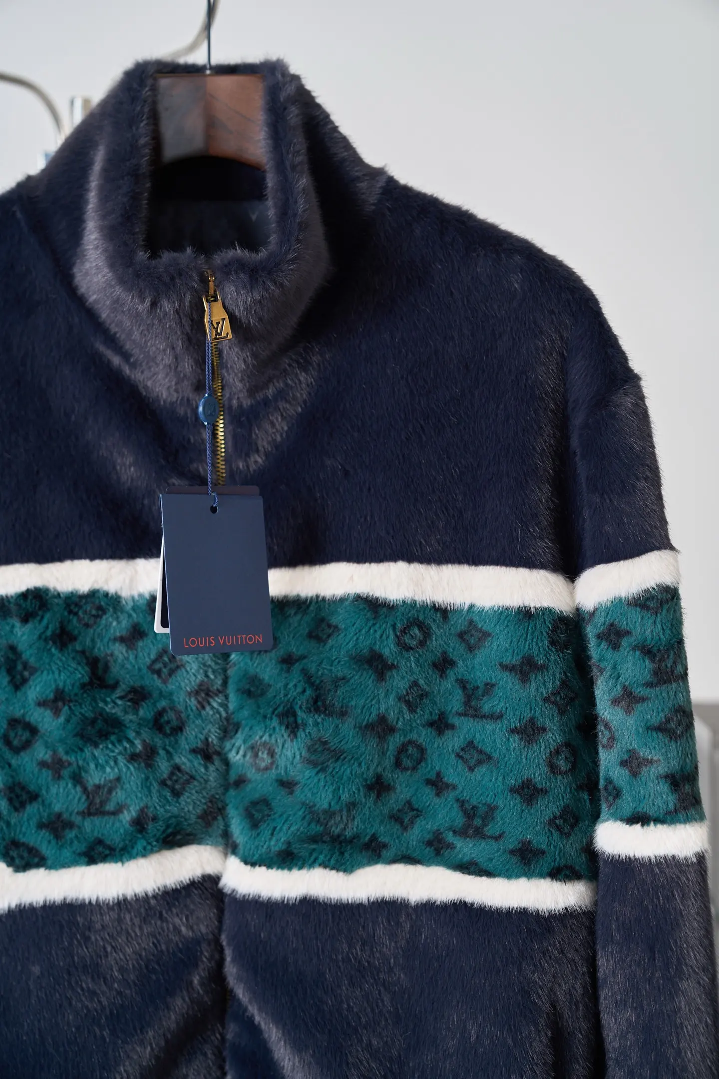 Monogram Faux Fur Zip-Up Jacket D52019118 — view 8