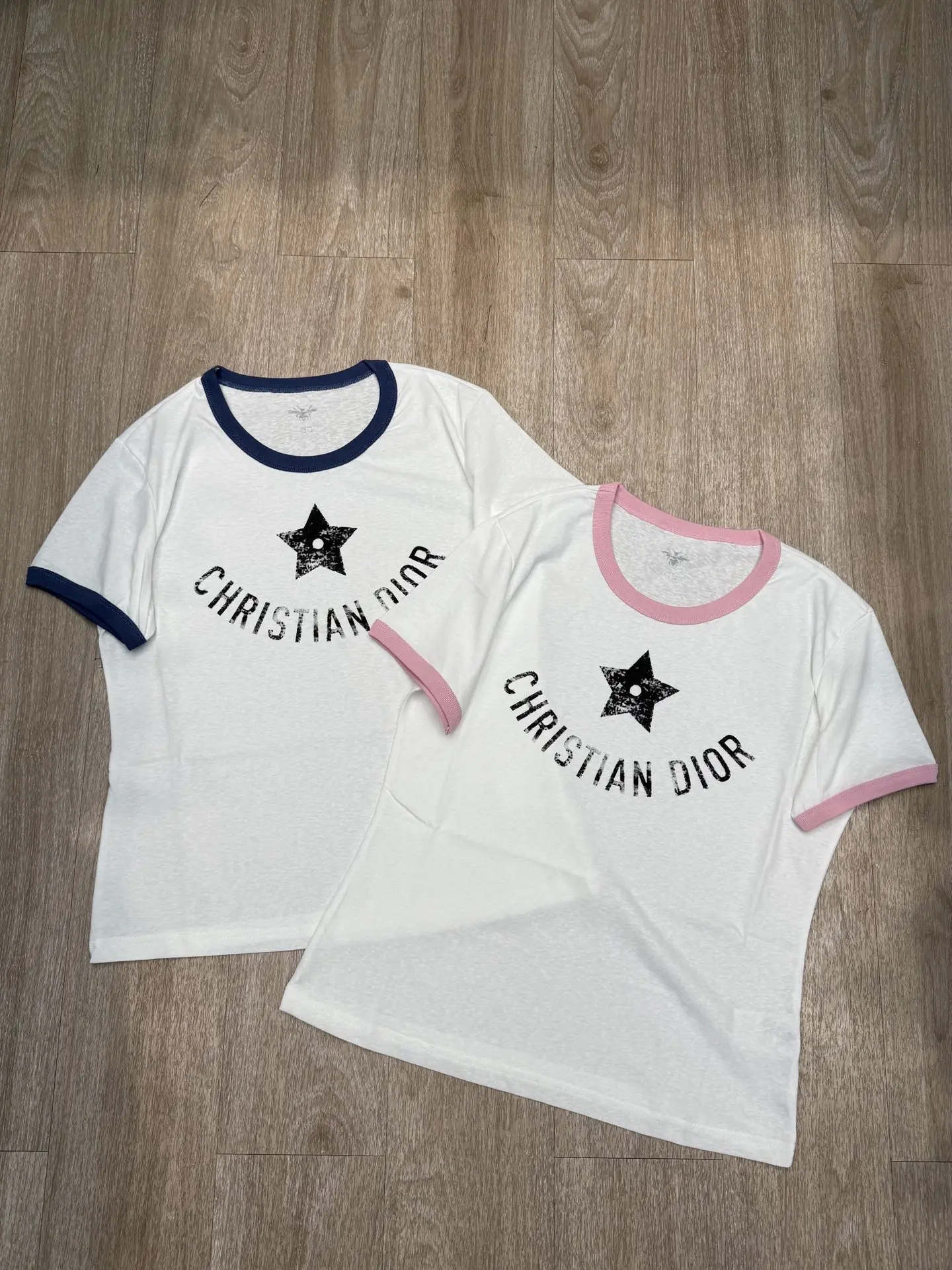 Logo Print Linen Ringer T-Shirt D5515699
