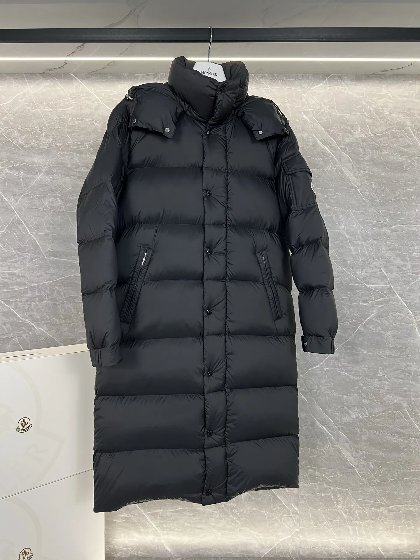 Hanoverian Matte Long Down Coat D63019005 — view 2